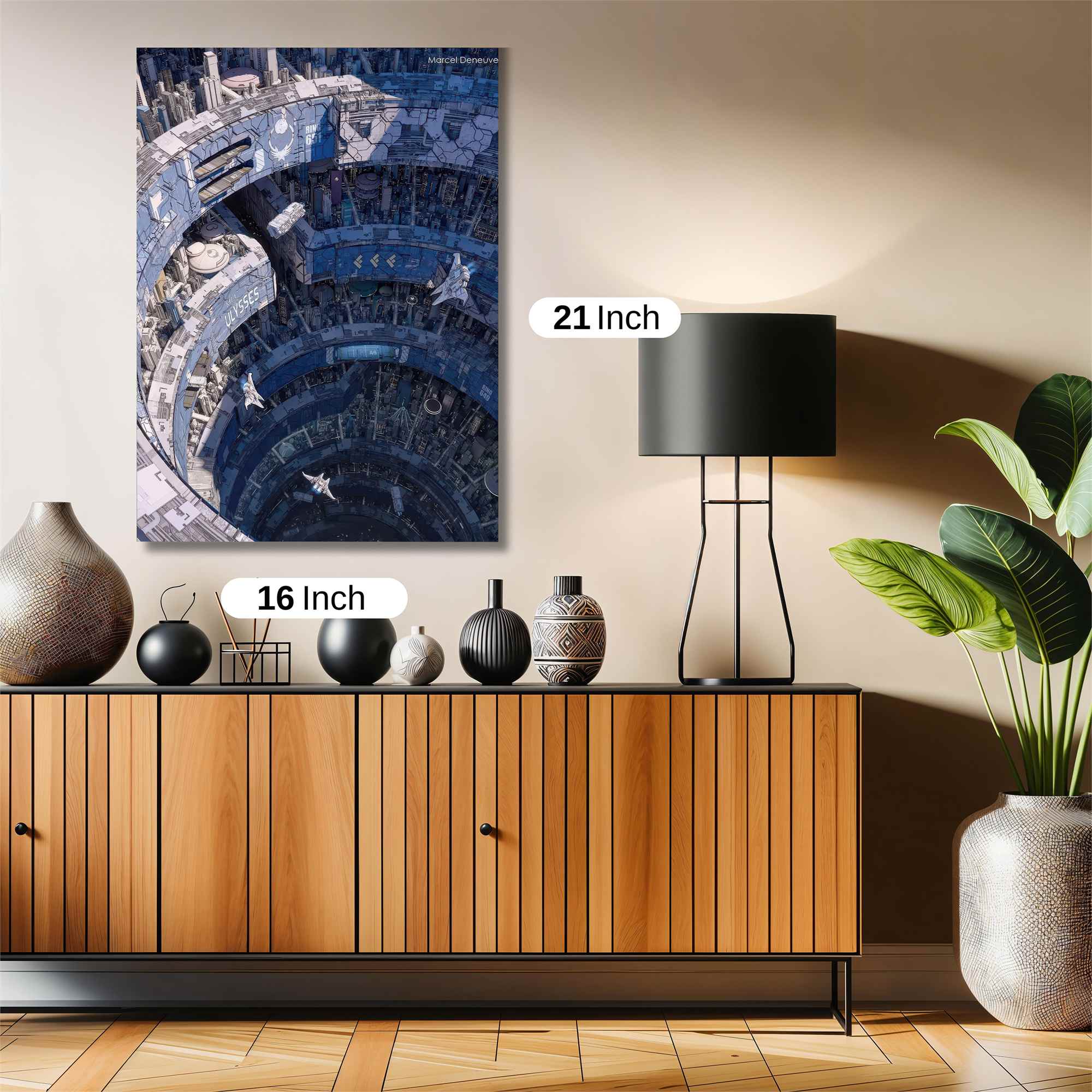 Futuristic Descent Safe Wall Magnetic / M