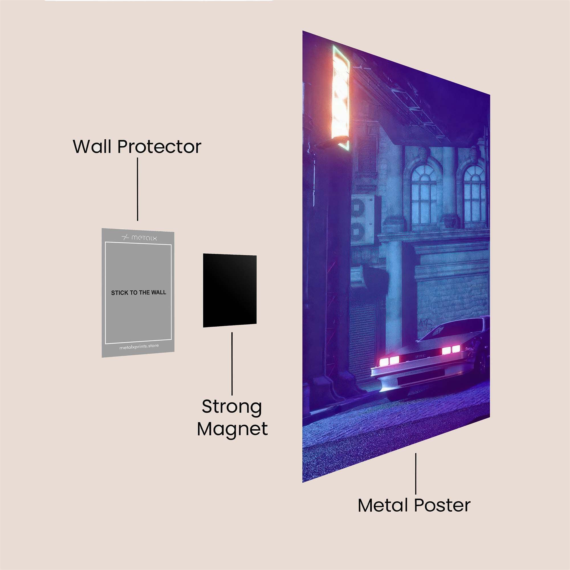 Neon Reverie Safe Wall Magnetic / M