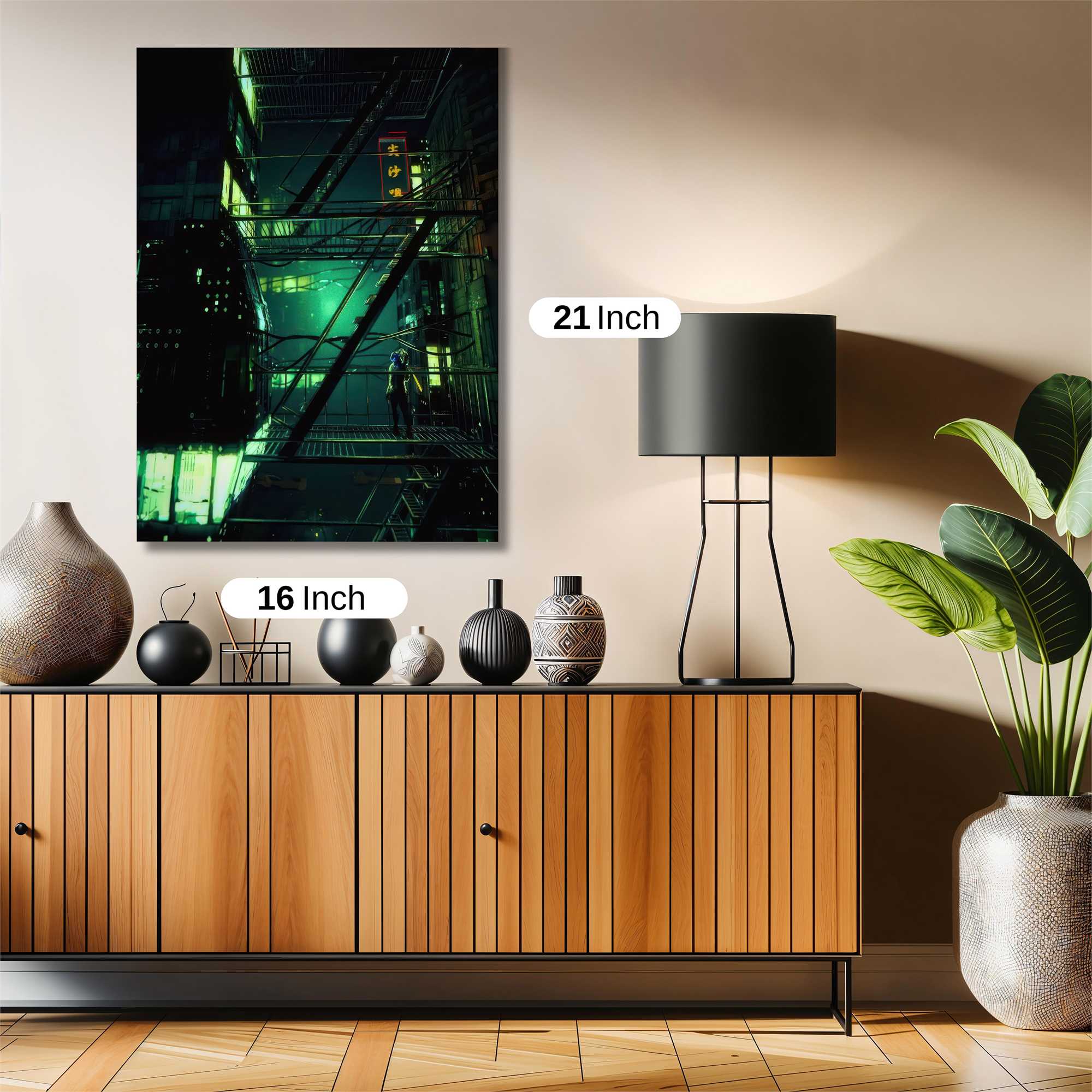 Neon Labyrinth Safe Wall Magnetic / M