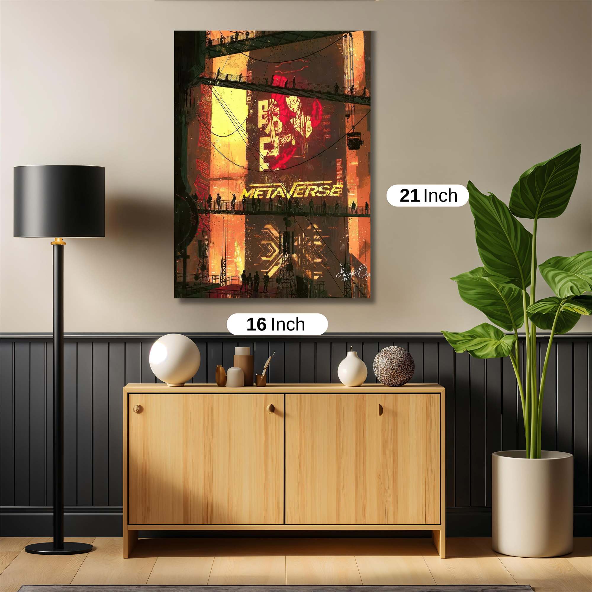 Metaverse Illumination Safe Wall Magnetic / M