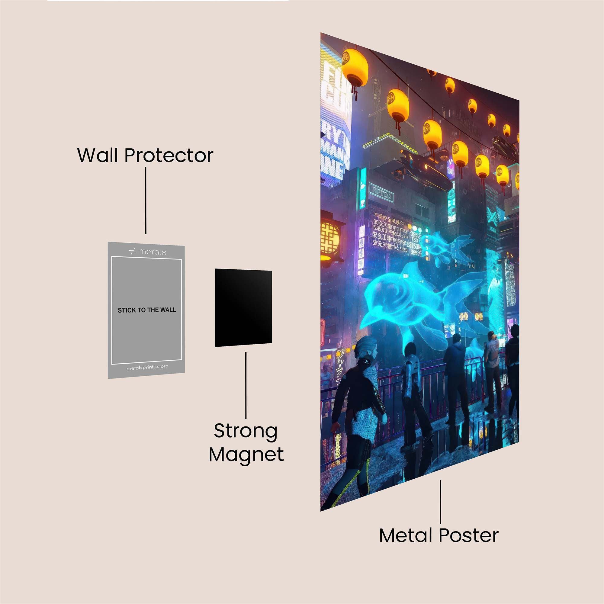 Neon Reverie Safe Wall Magnetic / M
