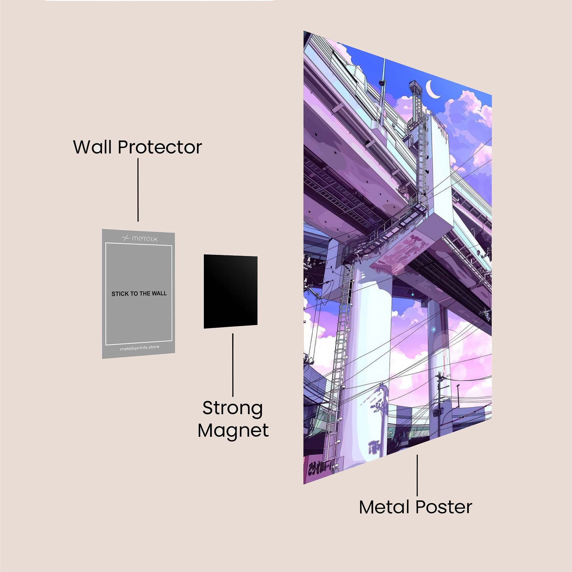 Urban Dreamscape Safe Wall Magnetic / M