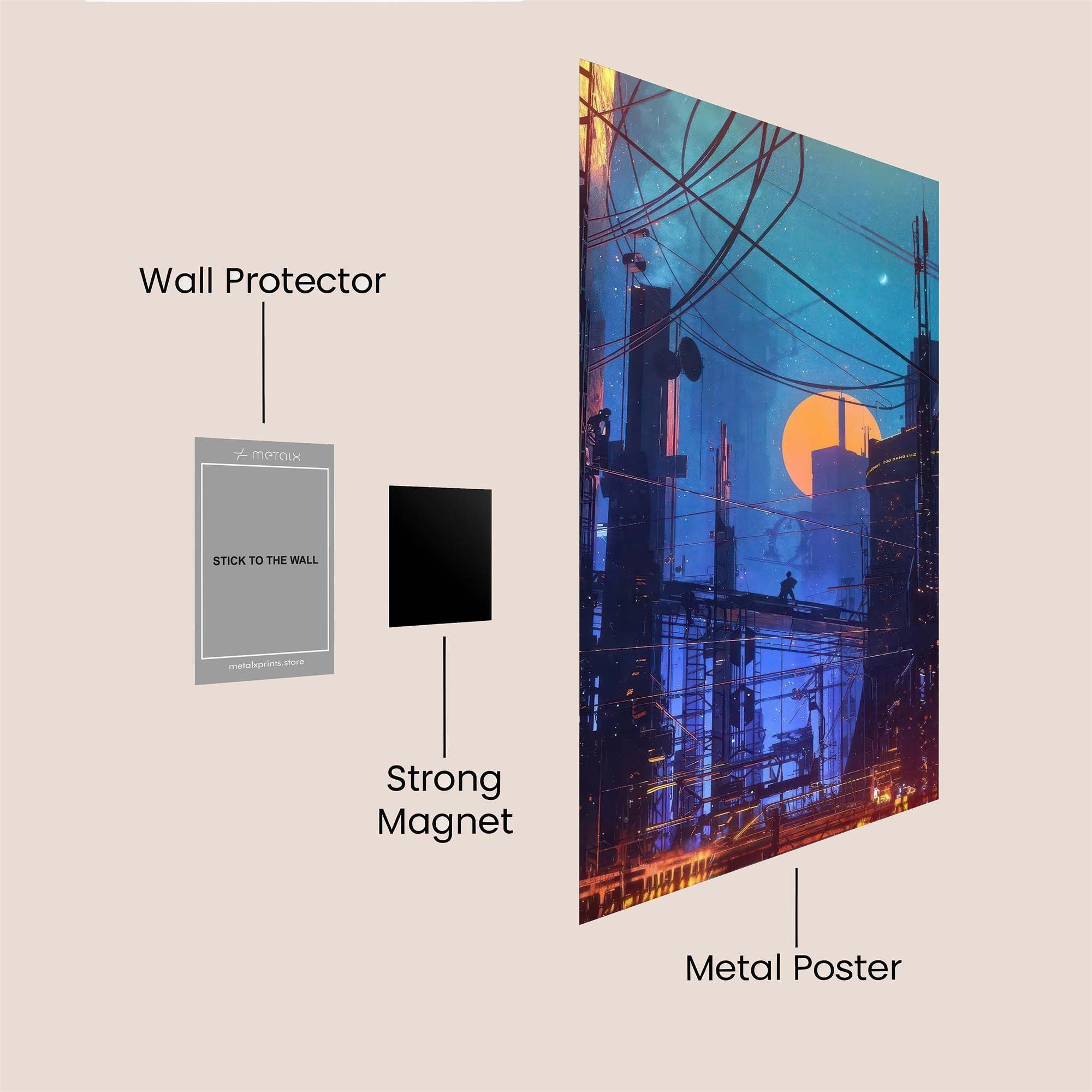Cybercity Serenity Safe Wall Magnetic / M