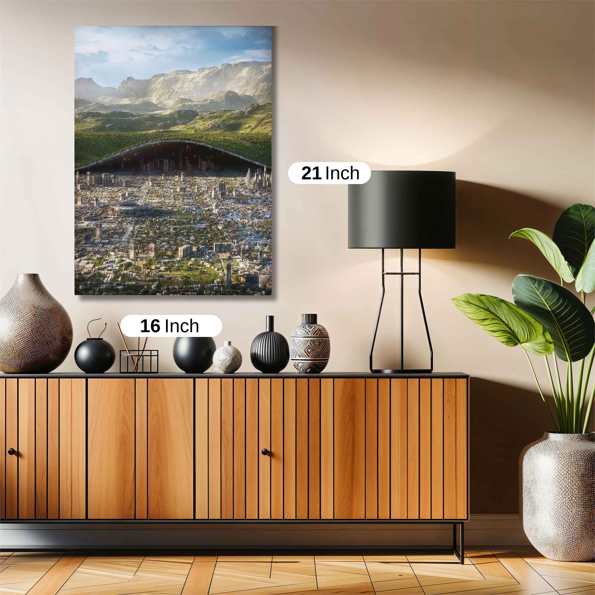 Futuristic Haven Safe Wall Magnetic / M