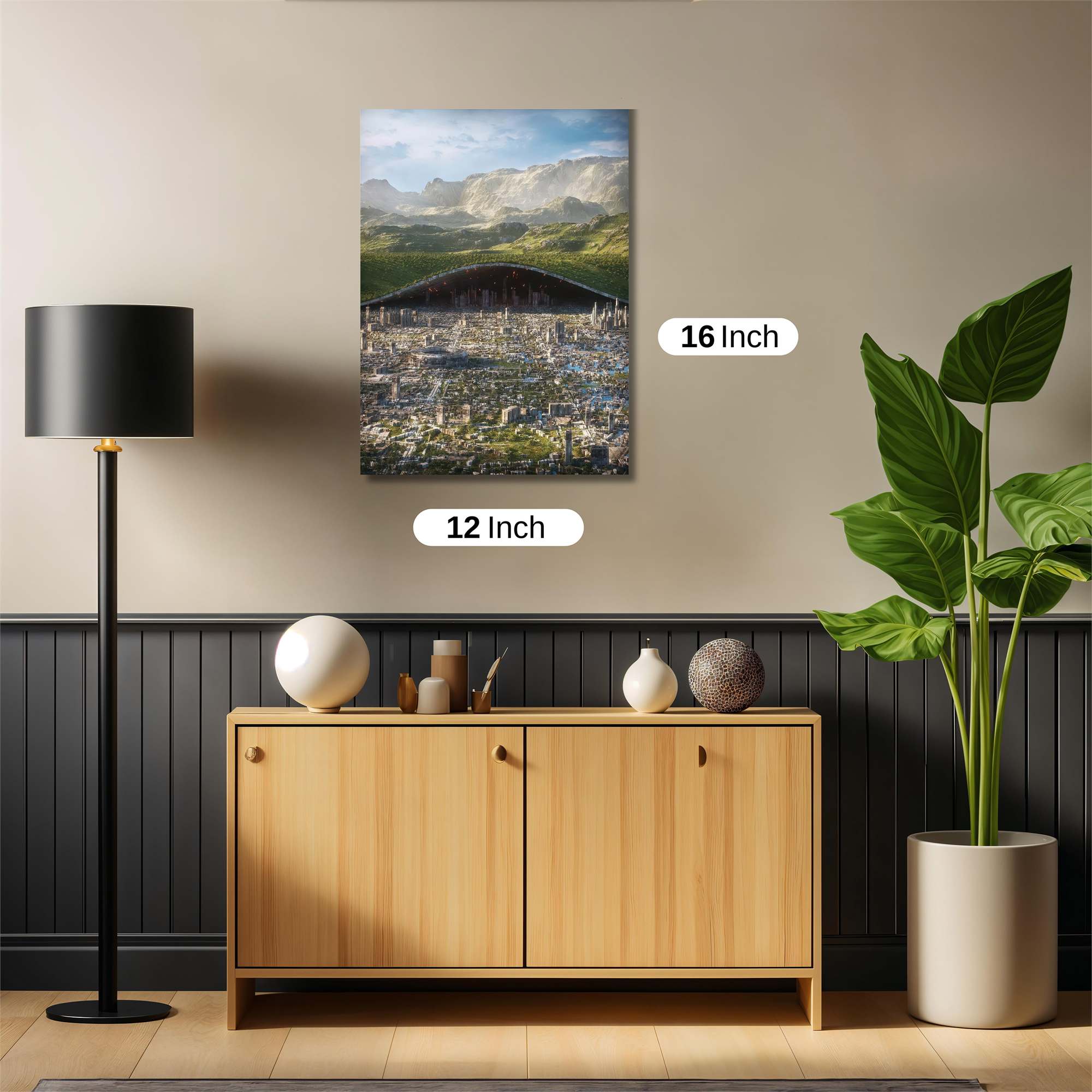 Futuristic Haven Safe Wall Magnetic / M