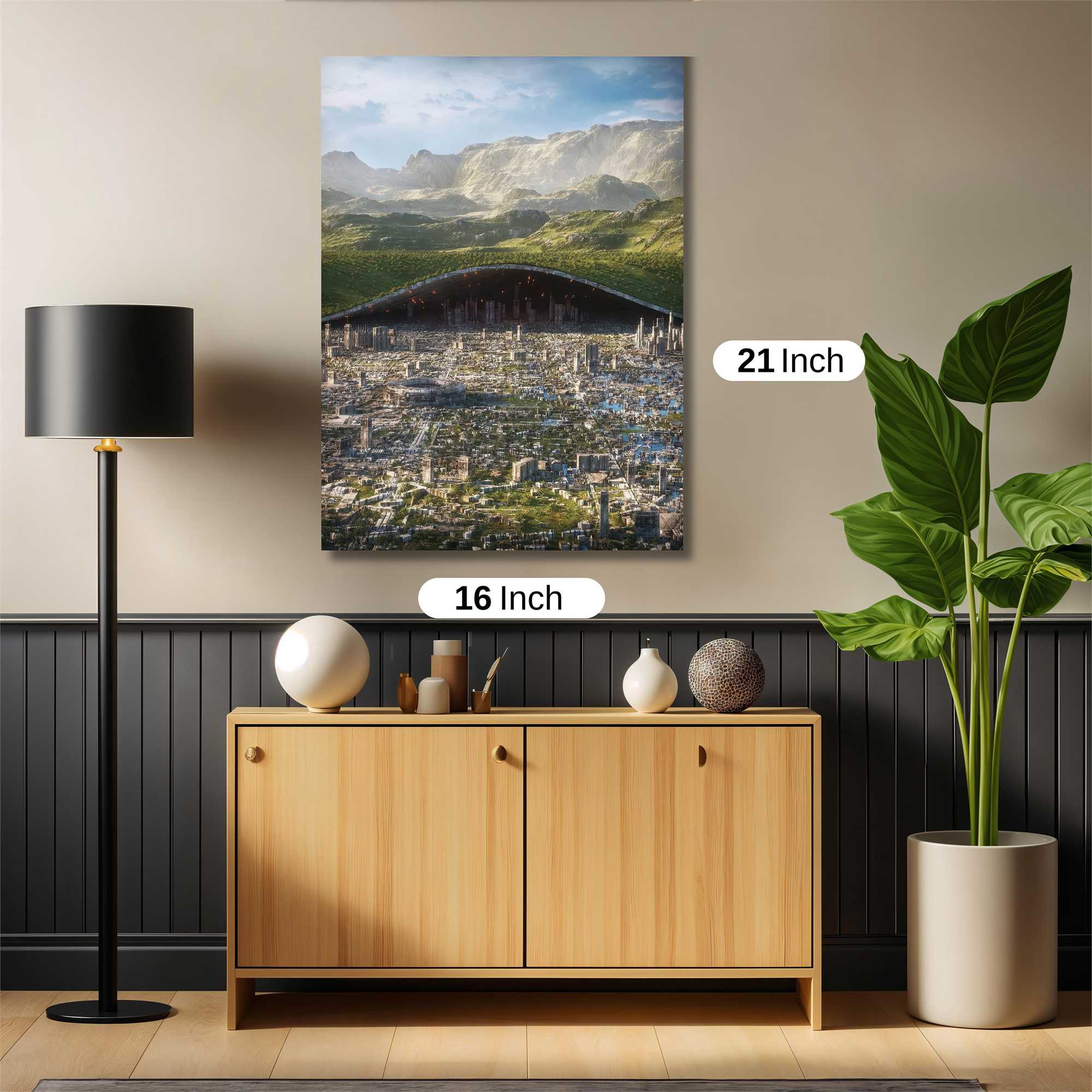 Futuristic Haven Safe Wall Magnetic / M