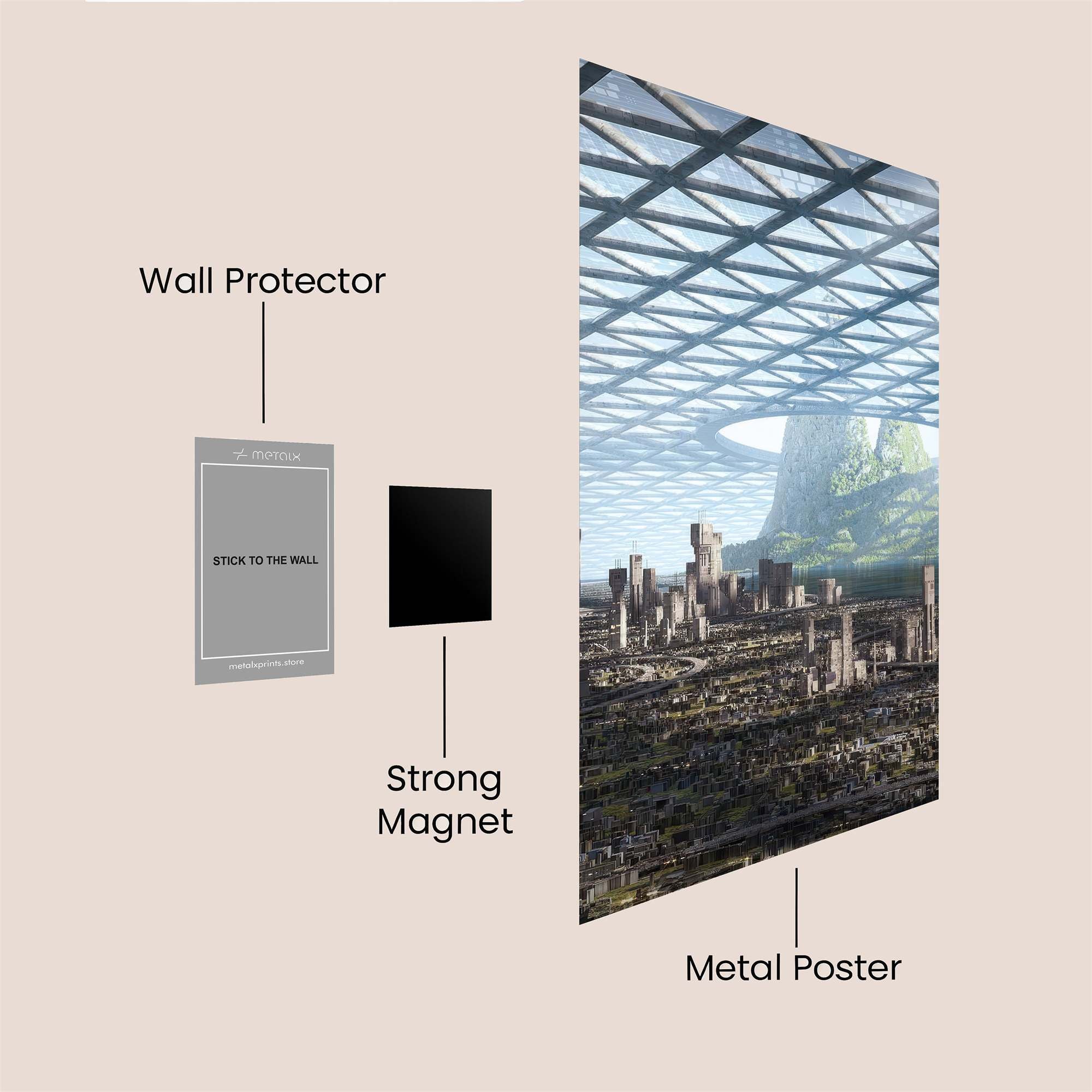 Dome Serenity Safe Wall Magnetic / M