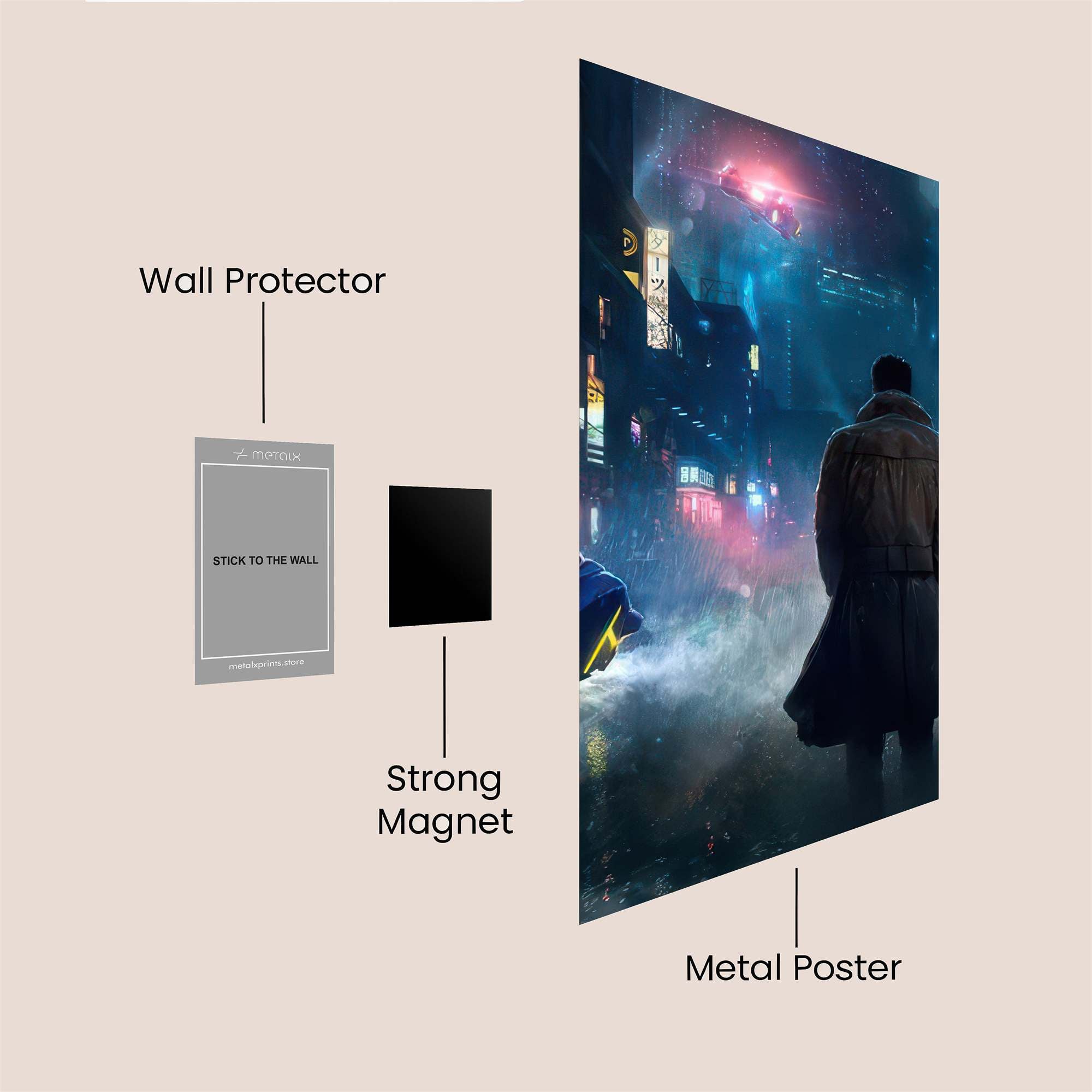 Floating Citadel Safe Wall Magnetic / M