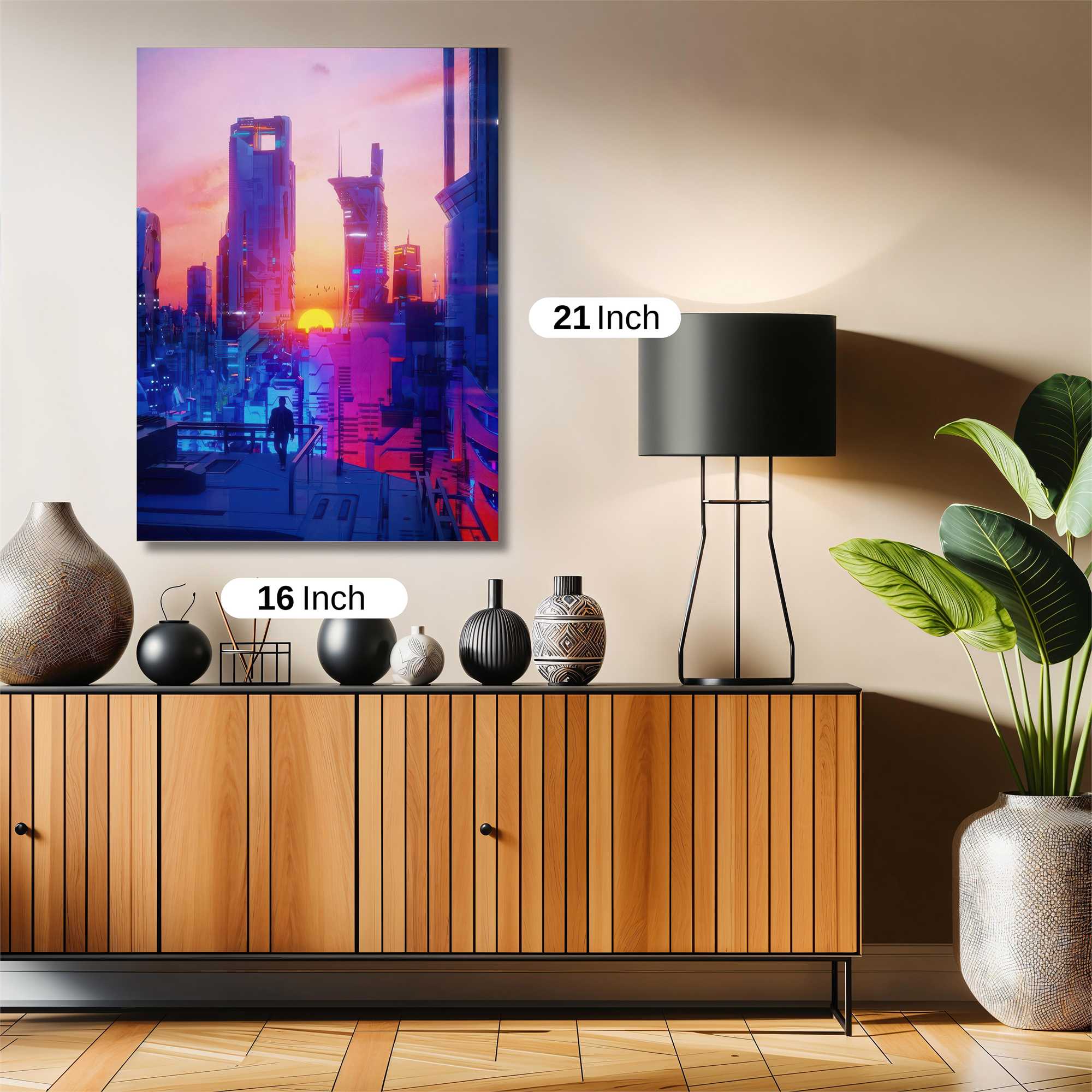 Neon Horizon Safe Wall Magnetic / M