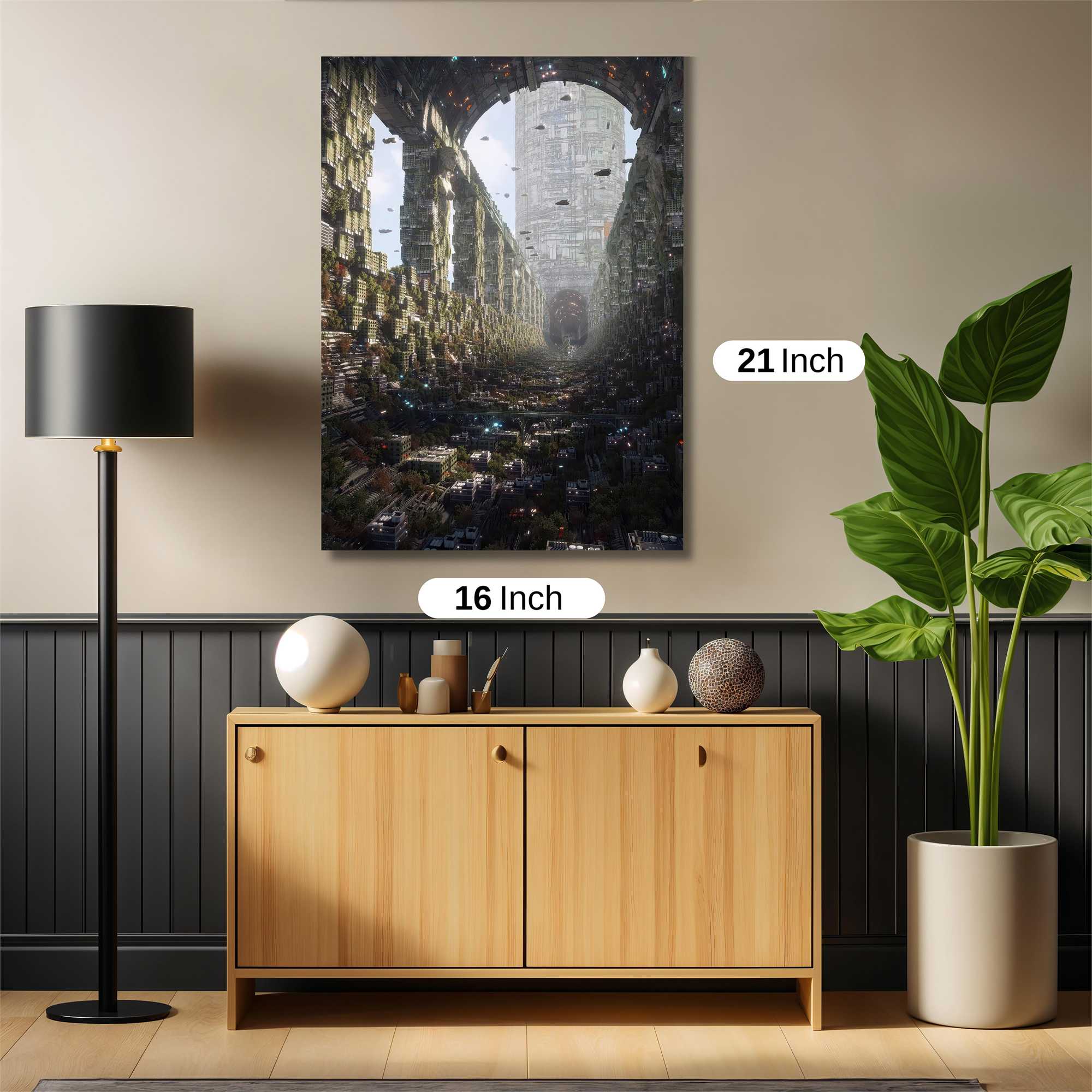 Futuristic Labyrinth Safe Wall Magnetic / M