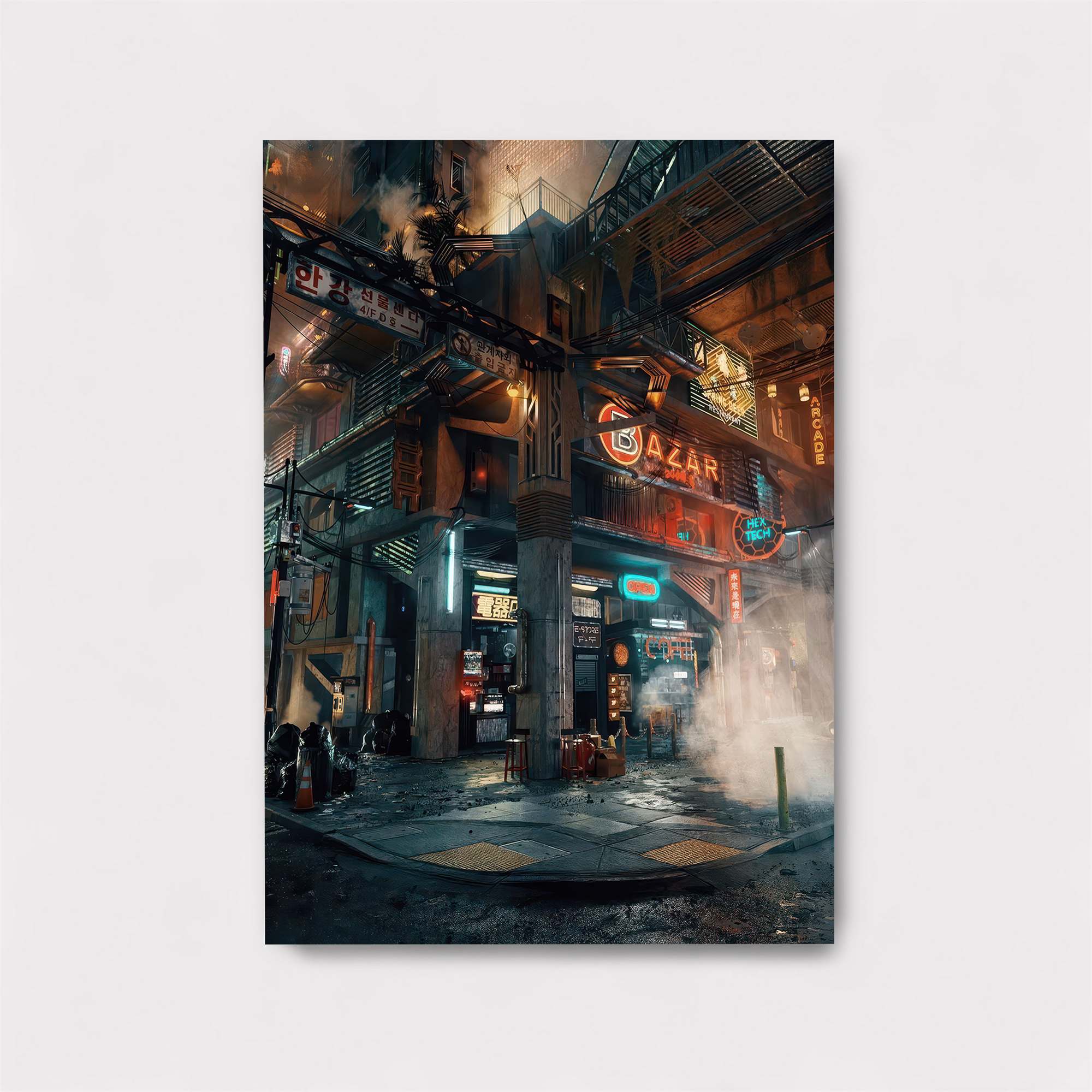 Neon Boulevard Safe Wall Magnetic / M