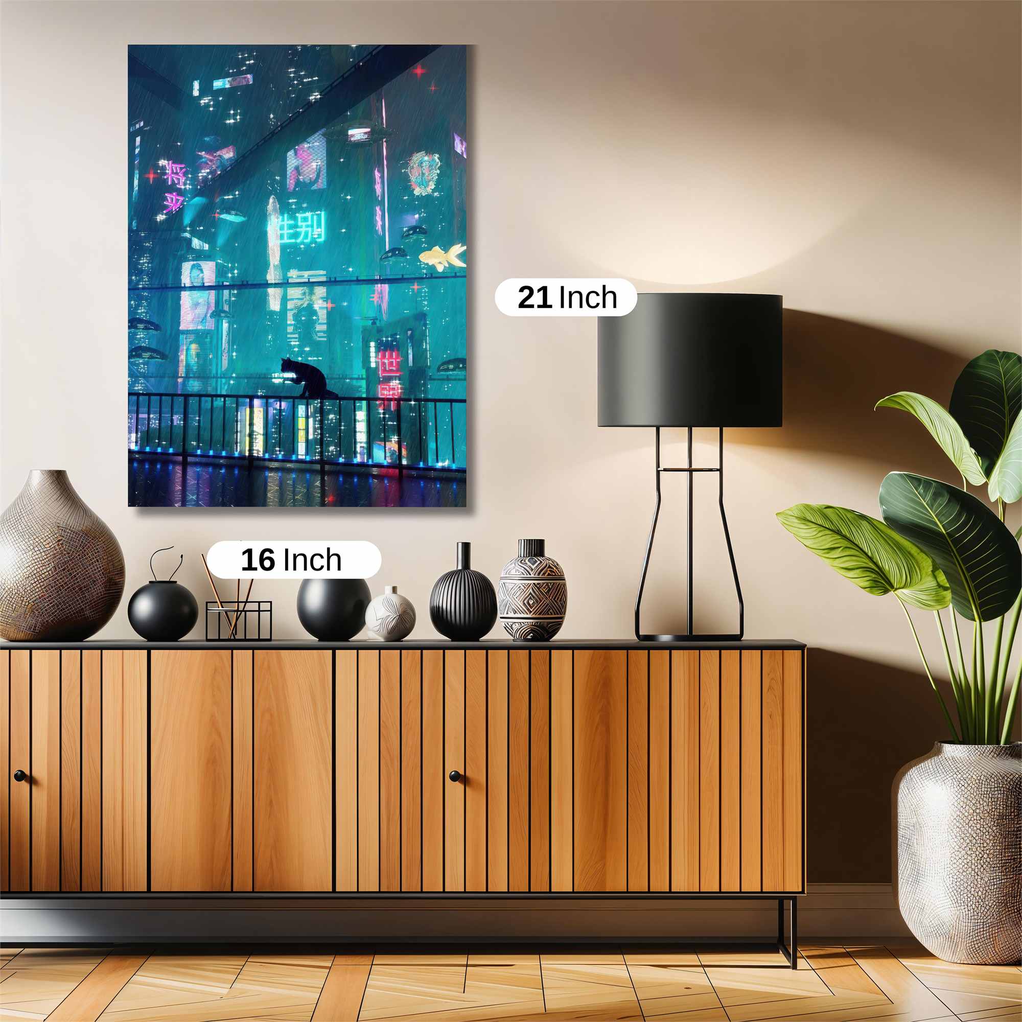 Neon Serenity Safe Wall Magnetic / M