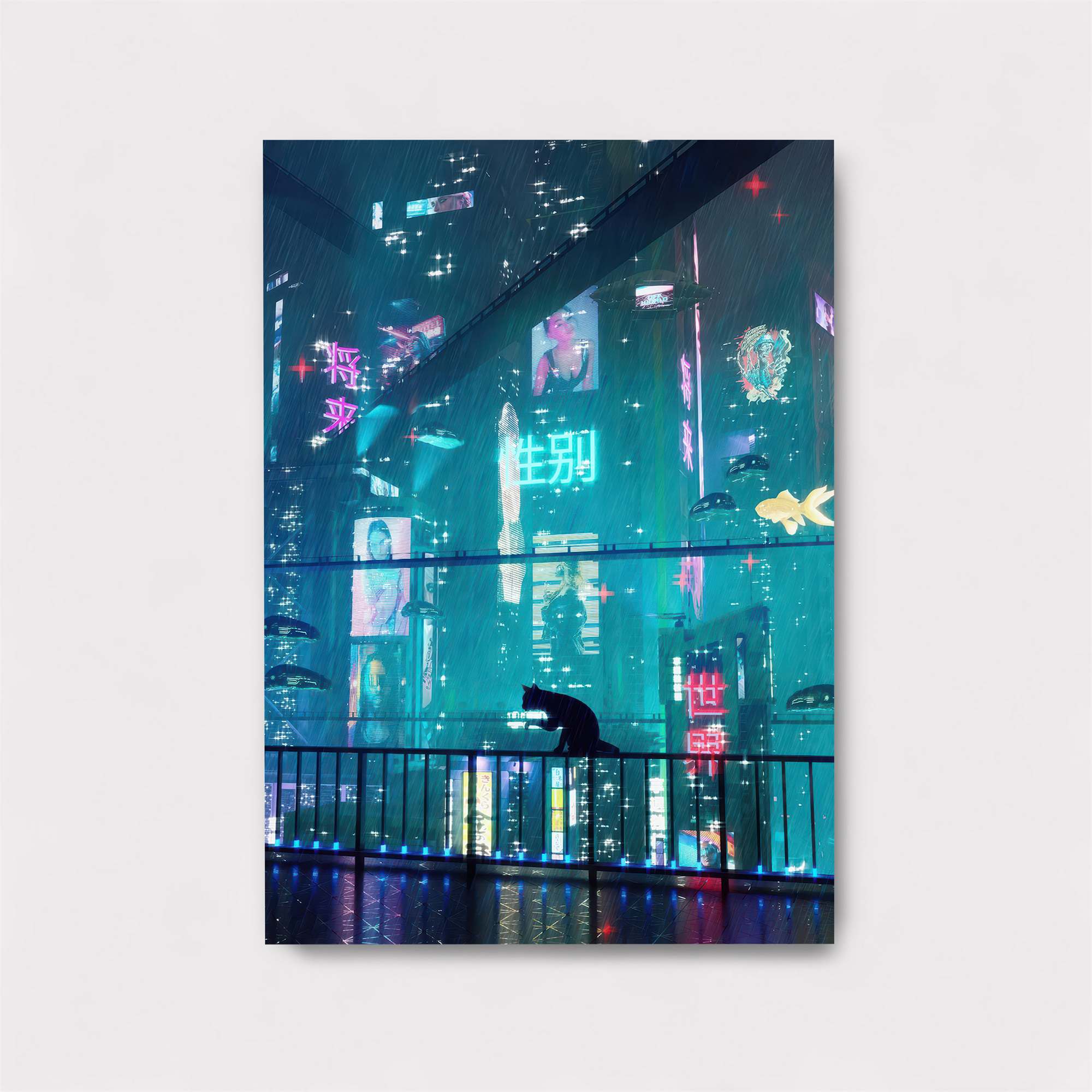 Neon Serenity Safe Wall Magnetic / M