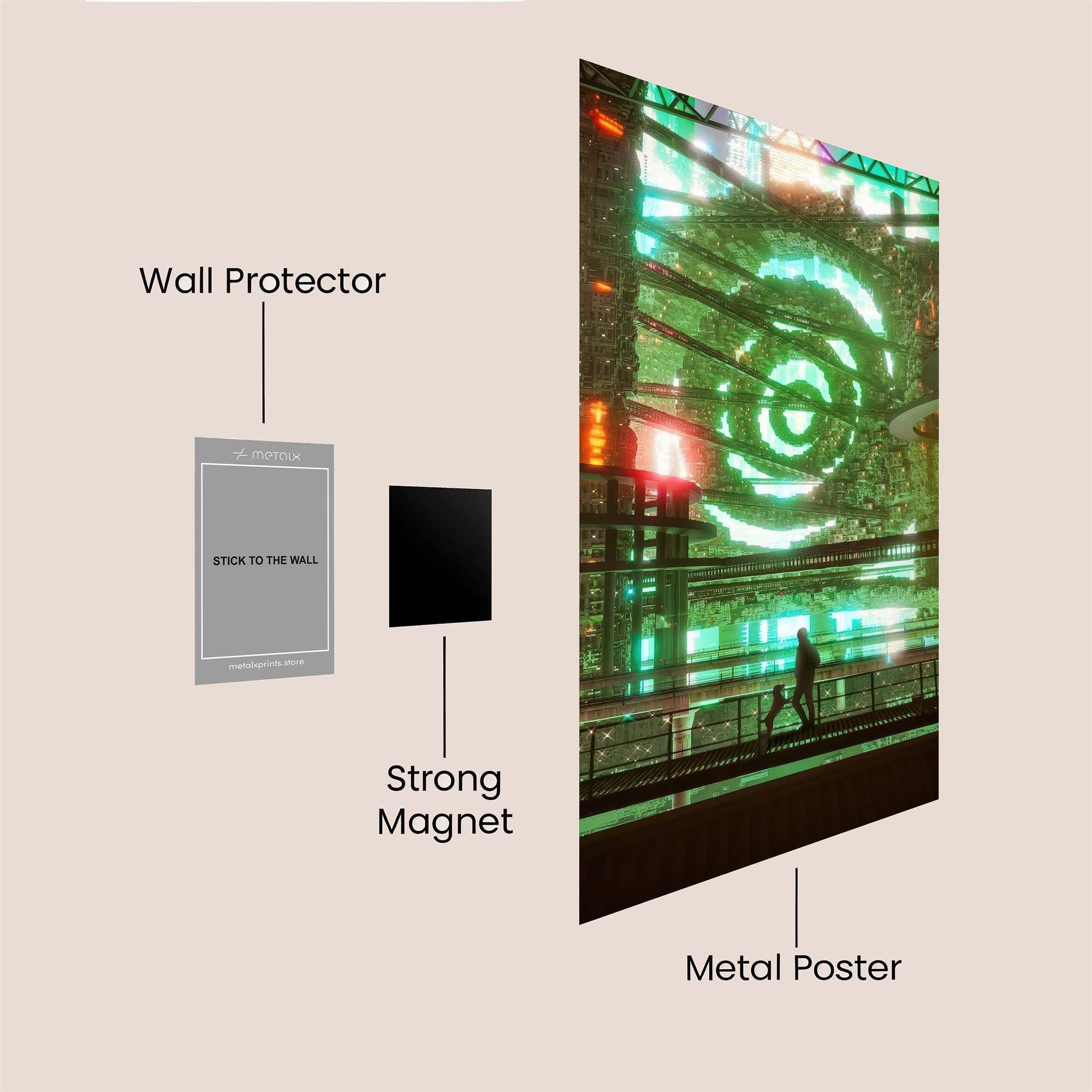 Neon Odyssey Safe Wall Magnetic / M