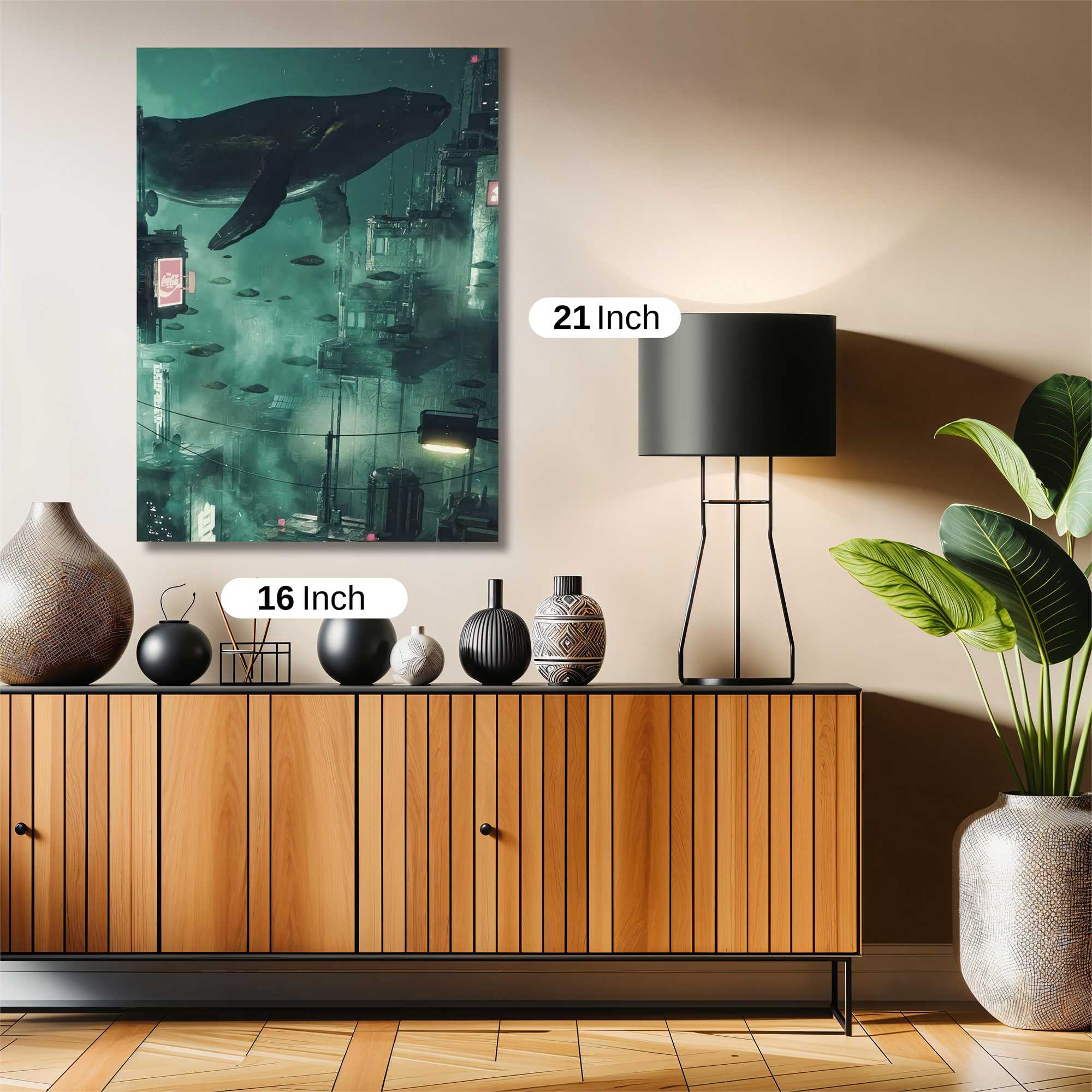 Whale Dreamscapes Safe Wall Magnetic / M