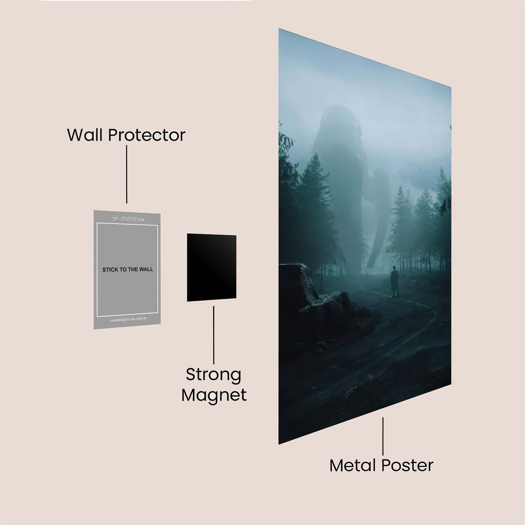 Forest Enigma Safe Wall Magnetic / M