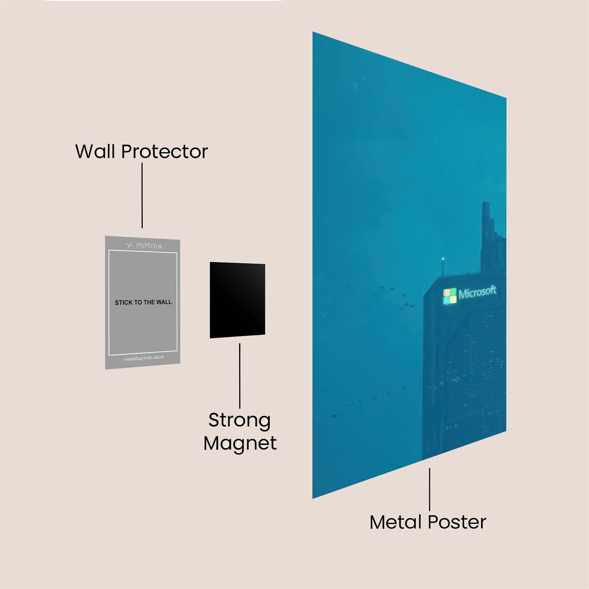 Microsoft Elysium Safe Wall Magnetic / M