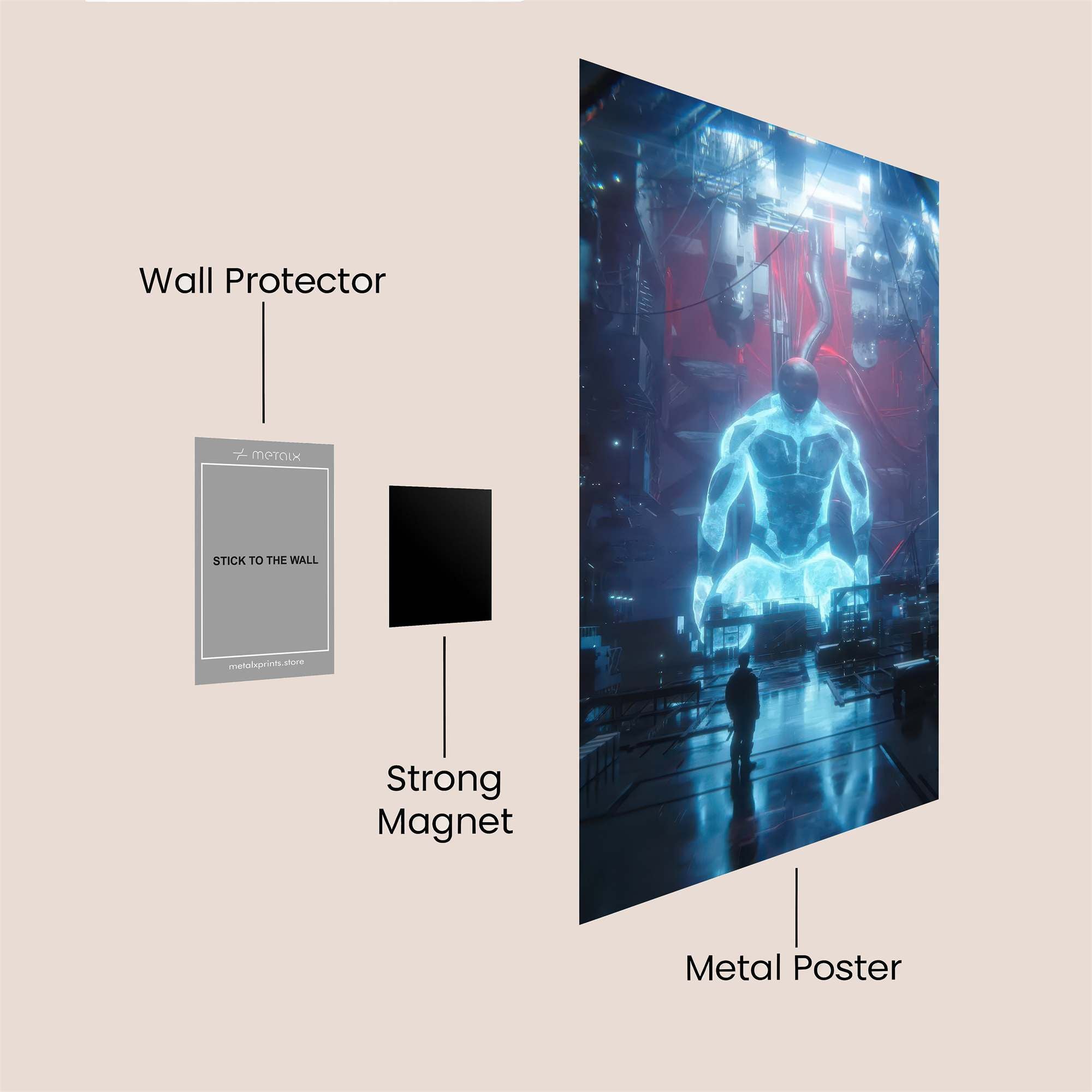 Holographic Enigma Safe Wall Magnetic / M