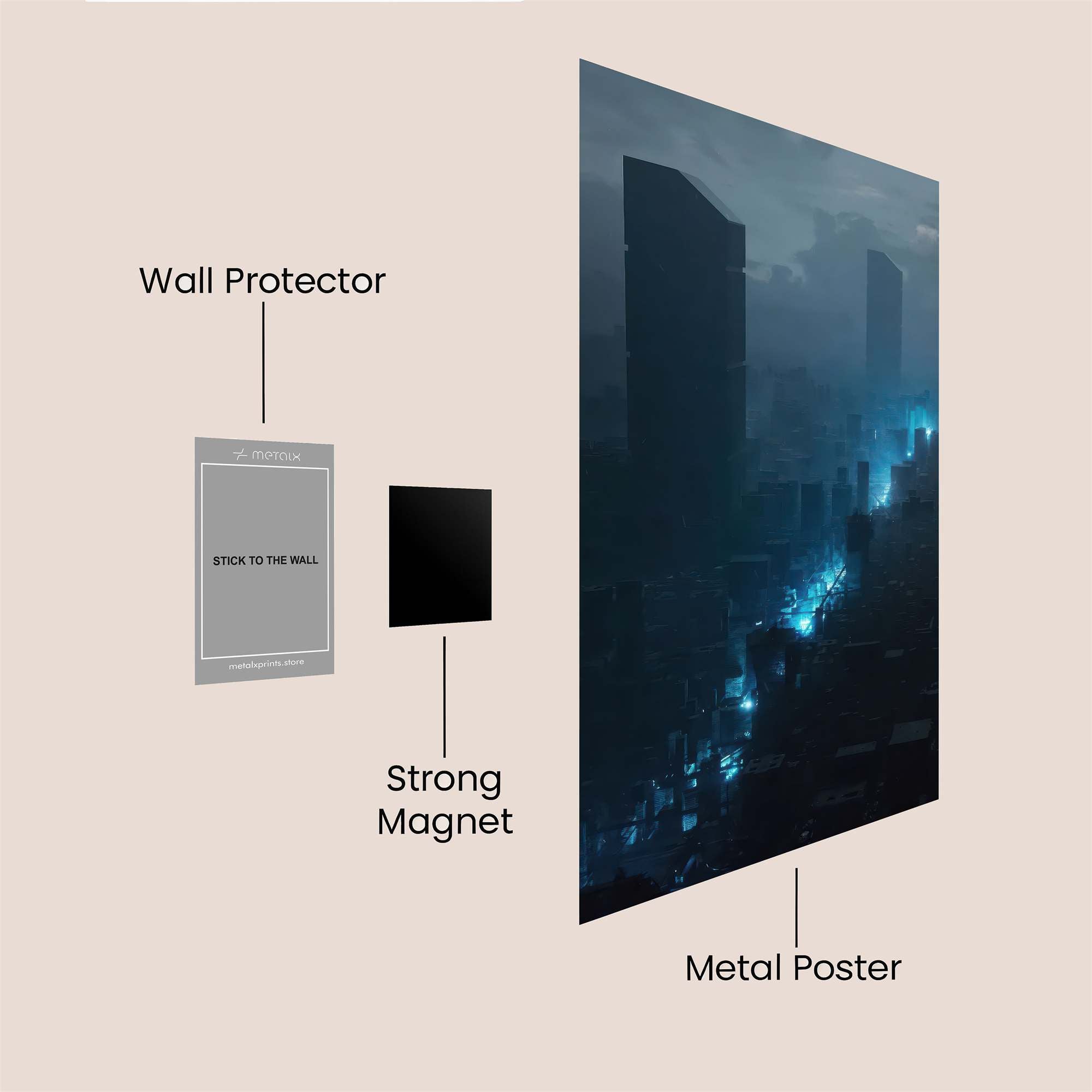 Neon Abyss Safe Wall Magnetic / M