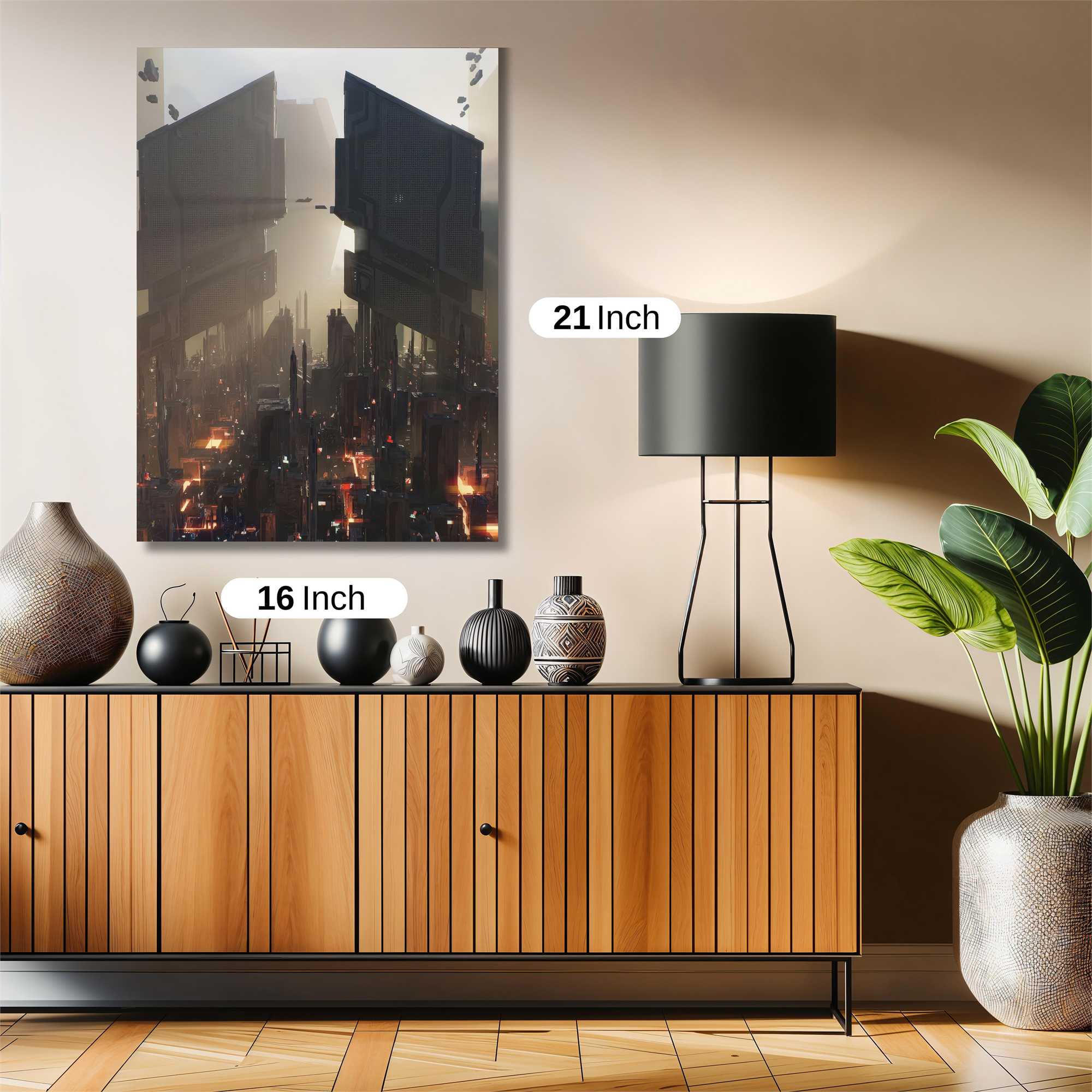 Futuristic Shadows Safe Wall Magnetic / M