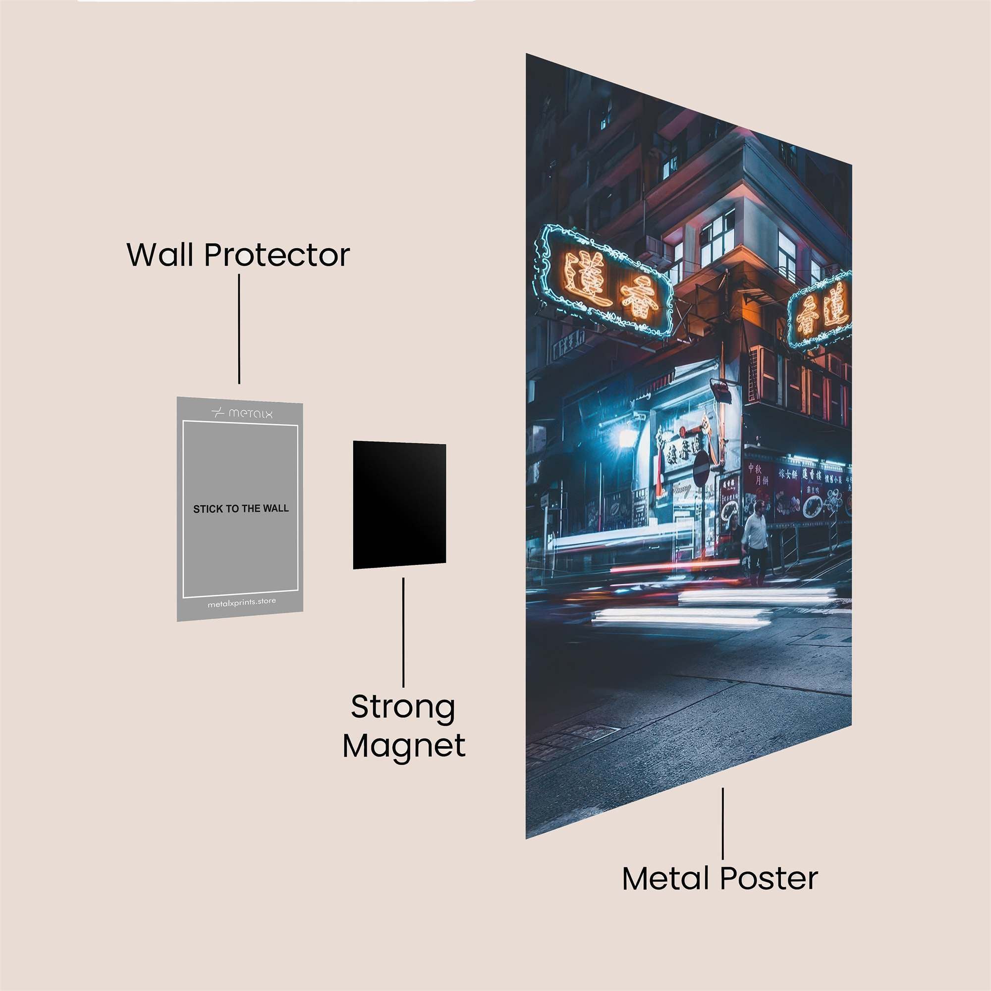 Neon Whirl Safe Wall Magnetic / M