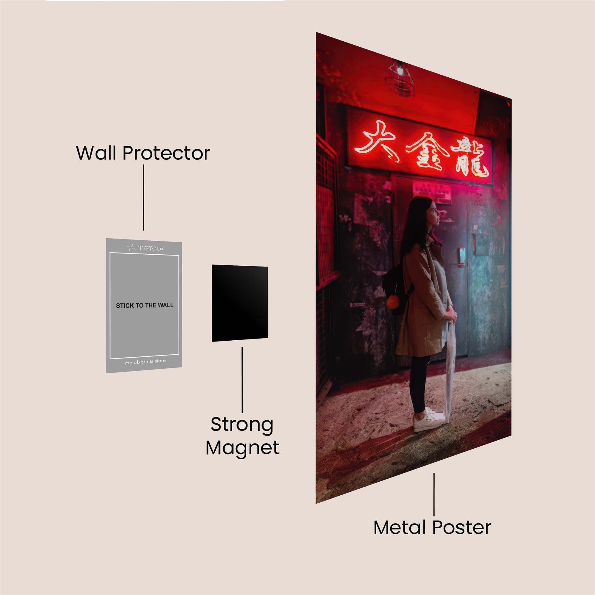 Neon Reverie Safe Wall Magnetic / M