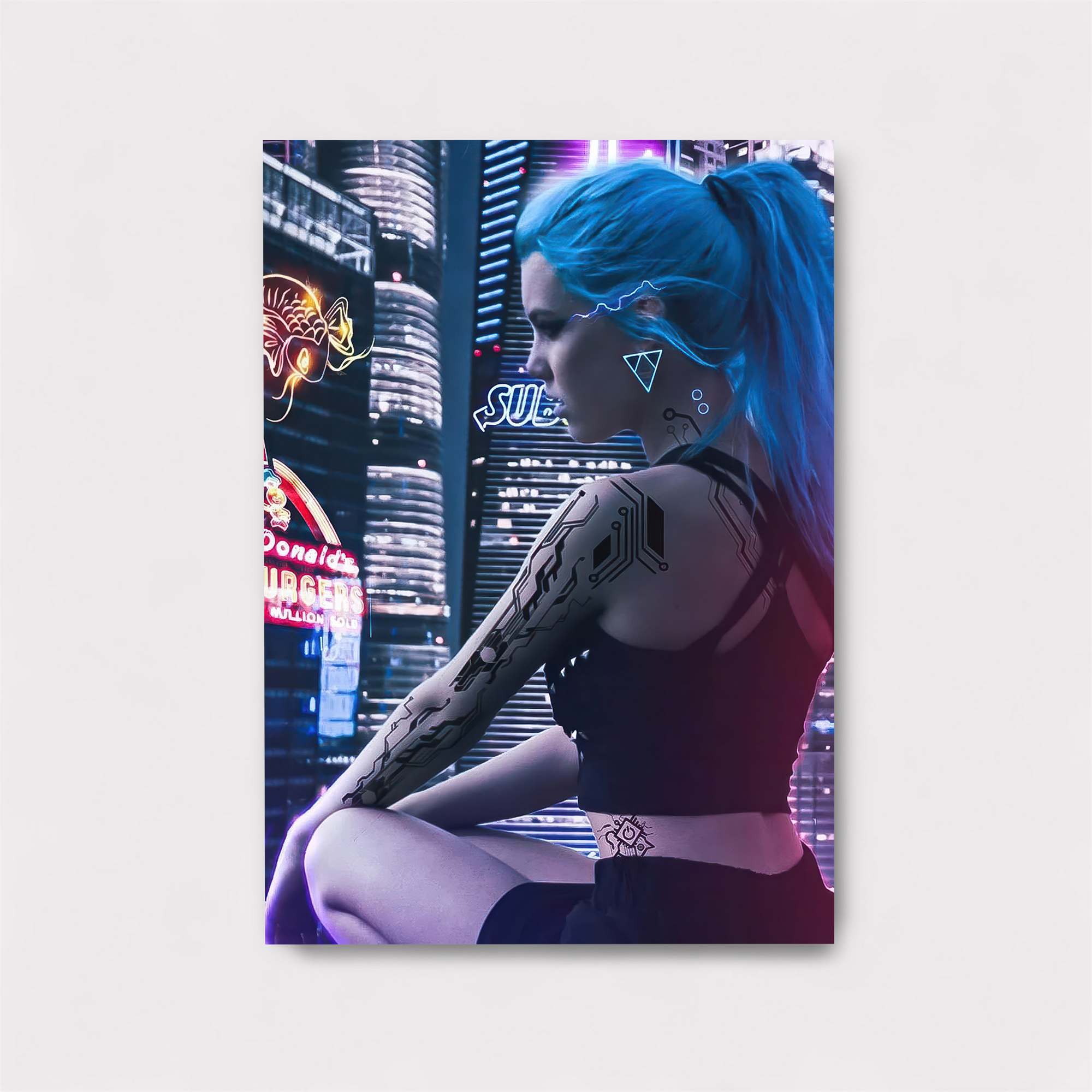 Neon Reflection Safe Wall Magnetic / M