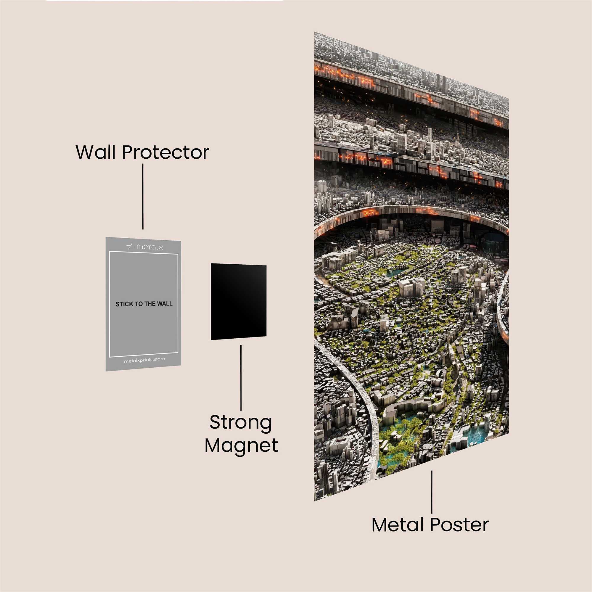 Circular Enigma Safe Wall Magnetic / M
