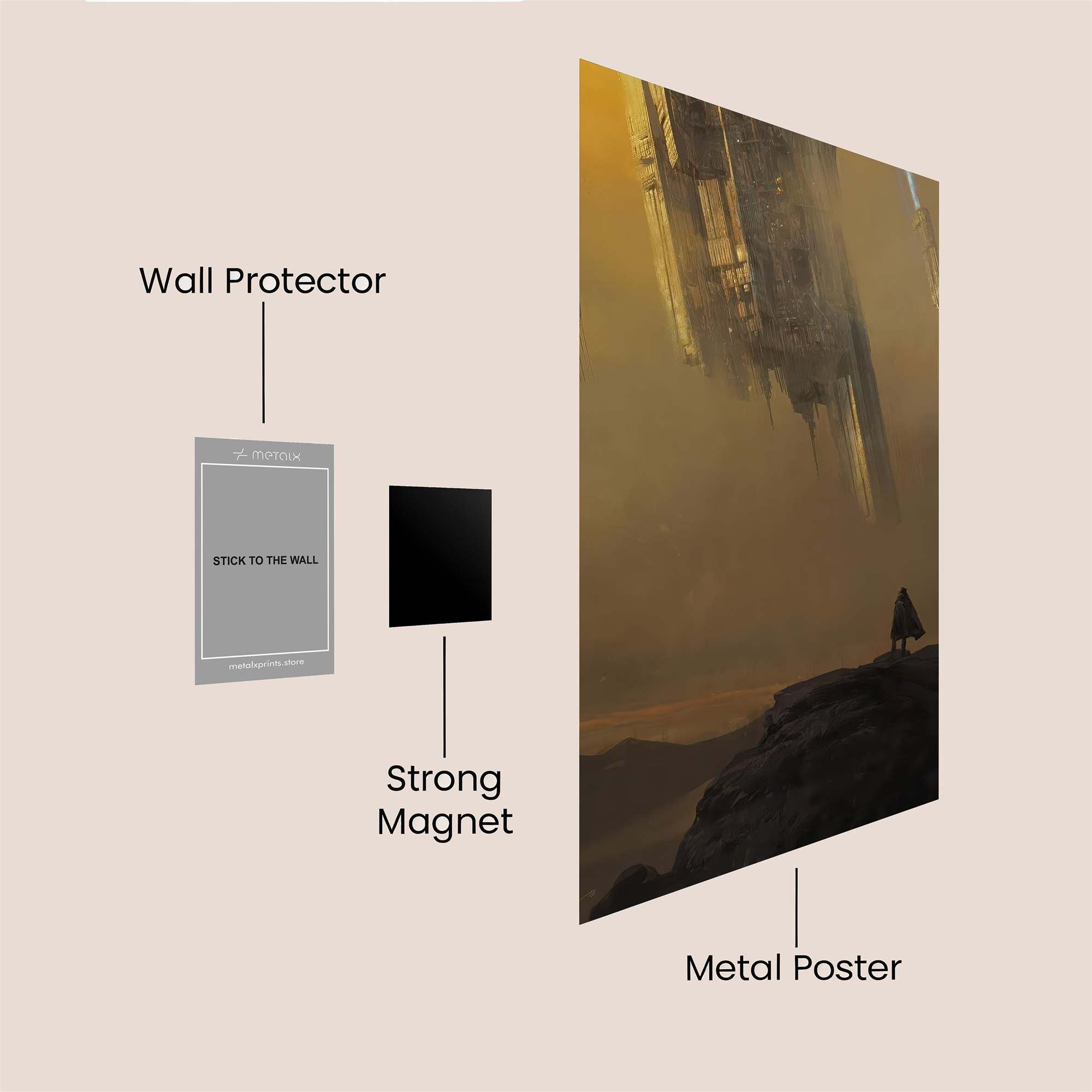 Ascending Solitude Safe Wall Magnetic / M