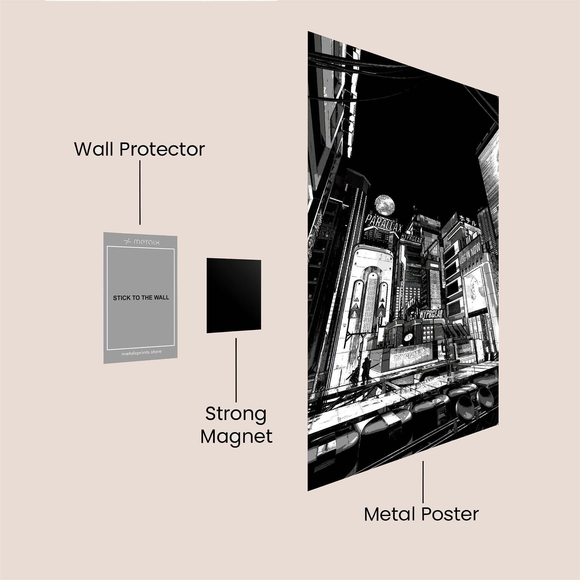 Neon Reverie Safe Wall Magnetic / M