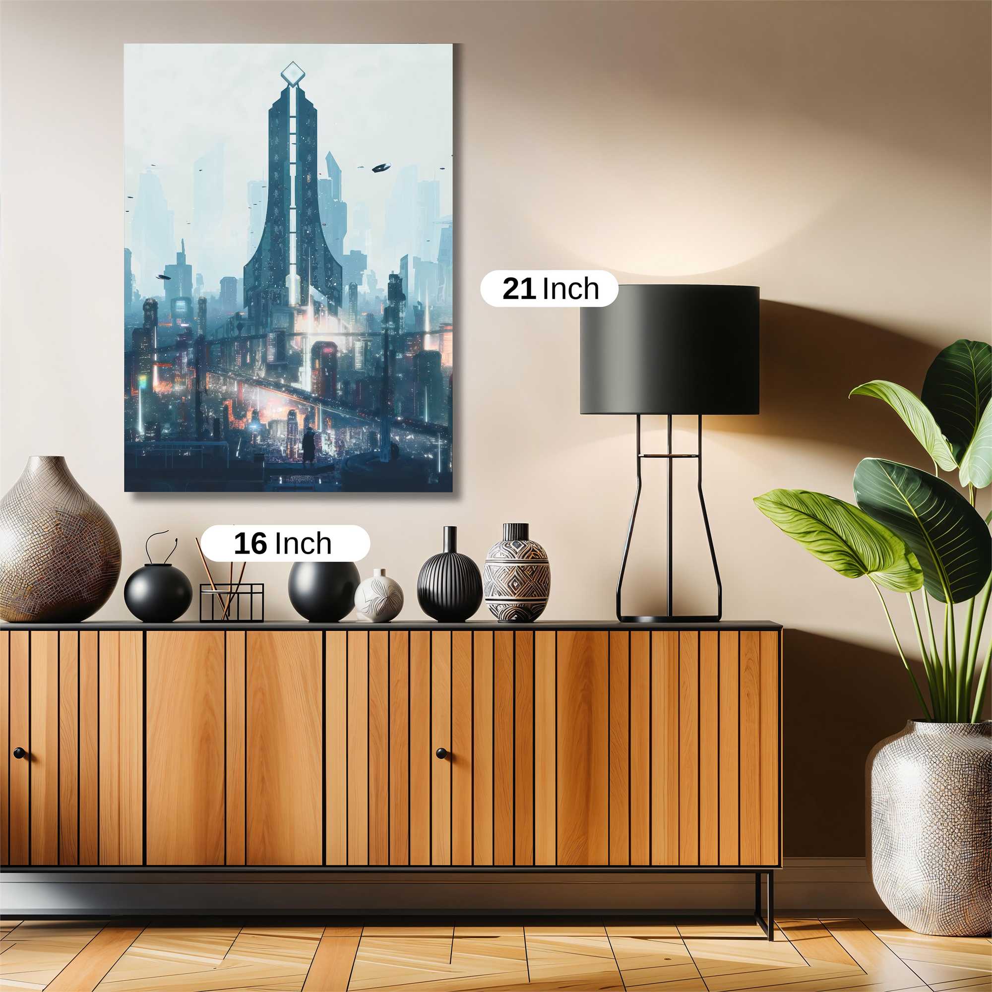 Futuristic Panorama Safe Wall Magnetic / M