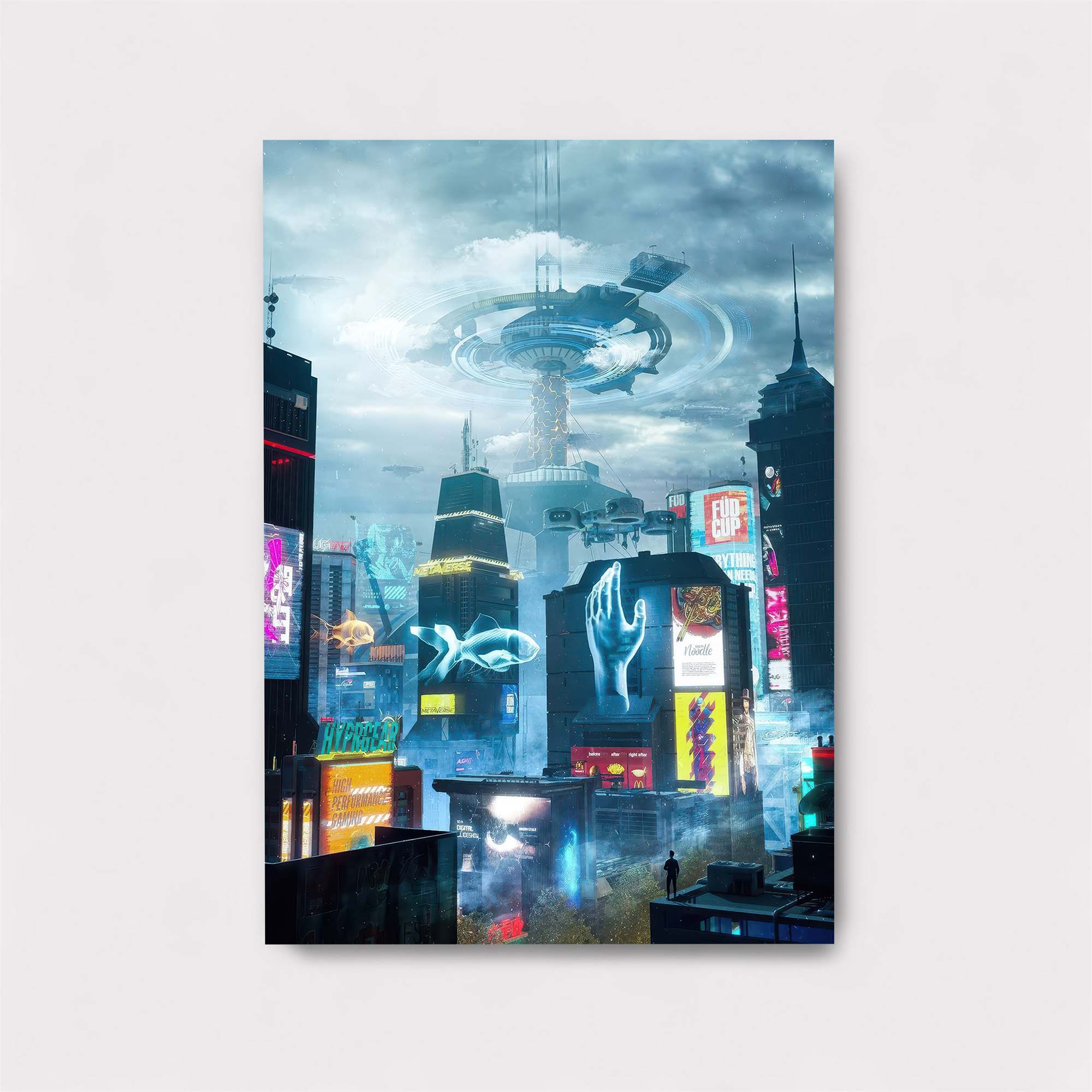 Futuristic Glow Safe Wall Magnetic / M