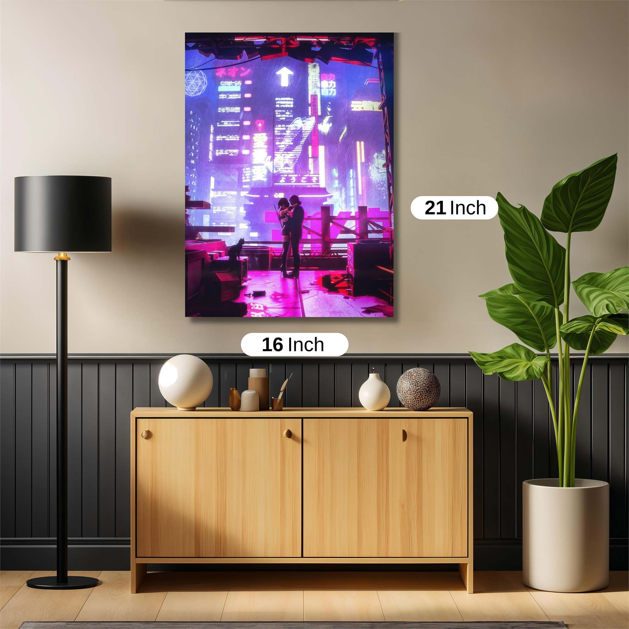 Neon Embrace Safe Wall Magnetic / M