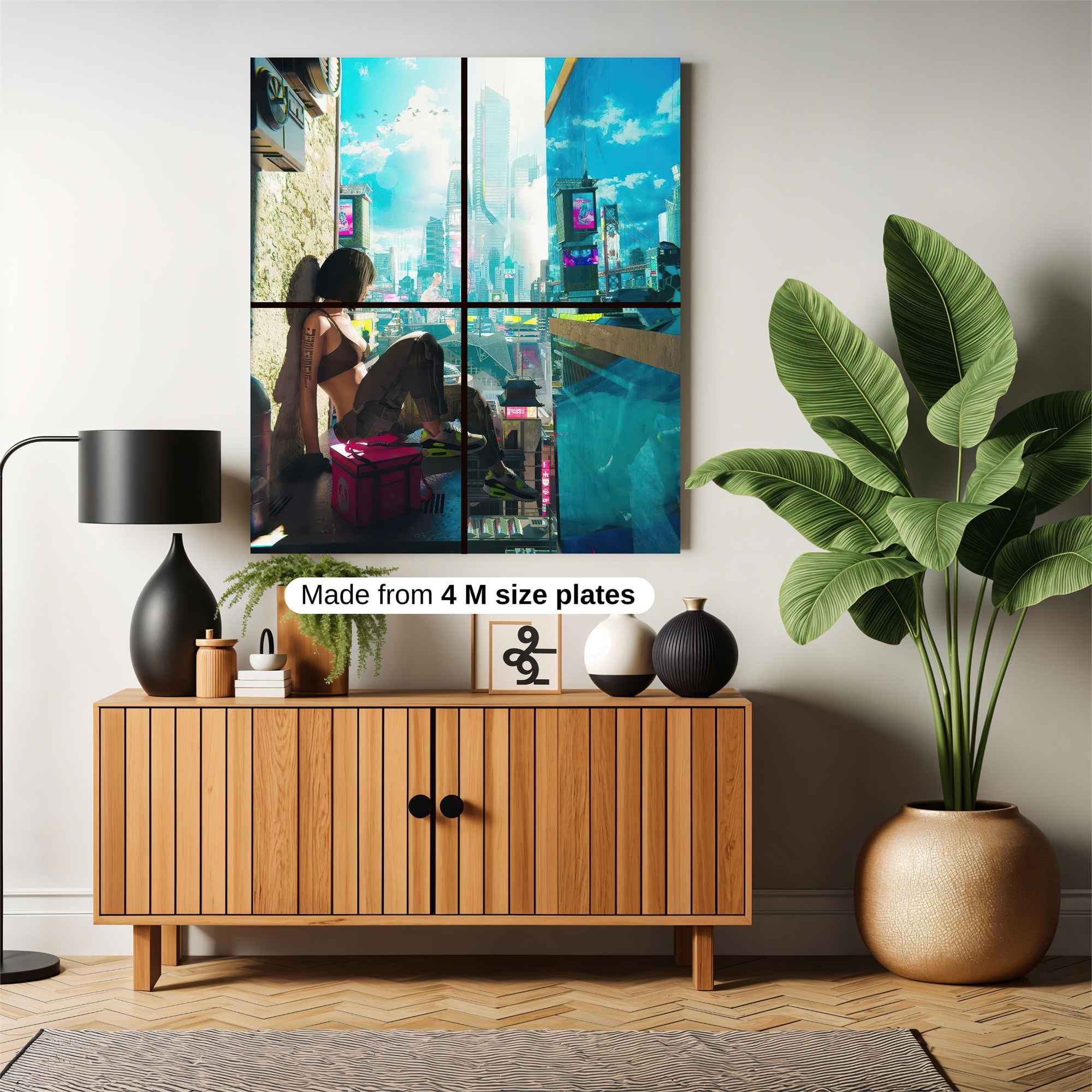 Futuristic Serenity Safe Wall Magnetic / M