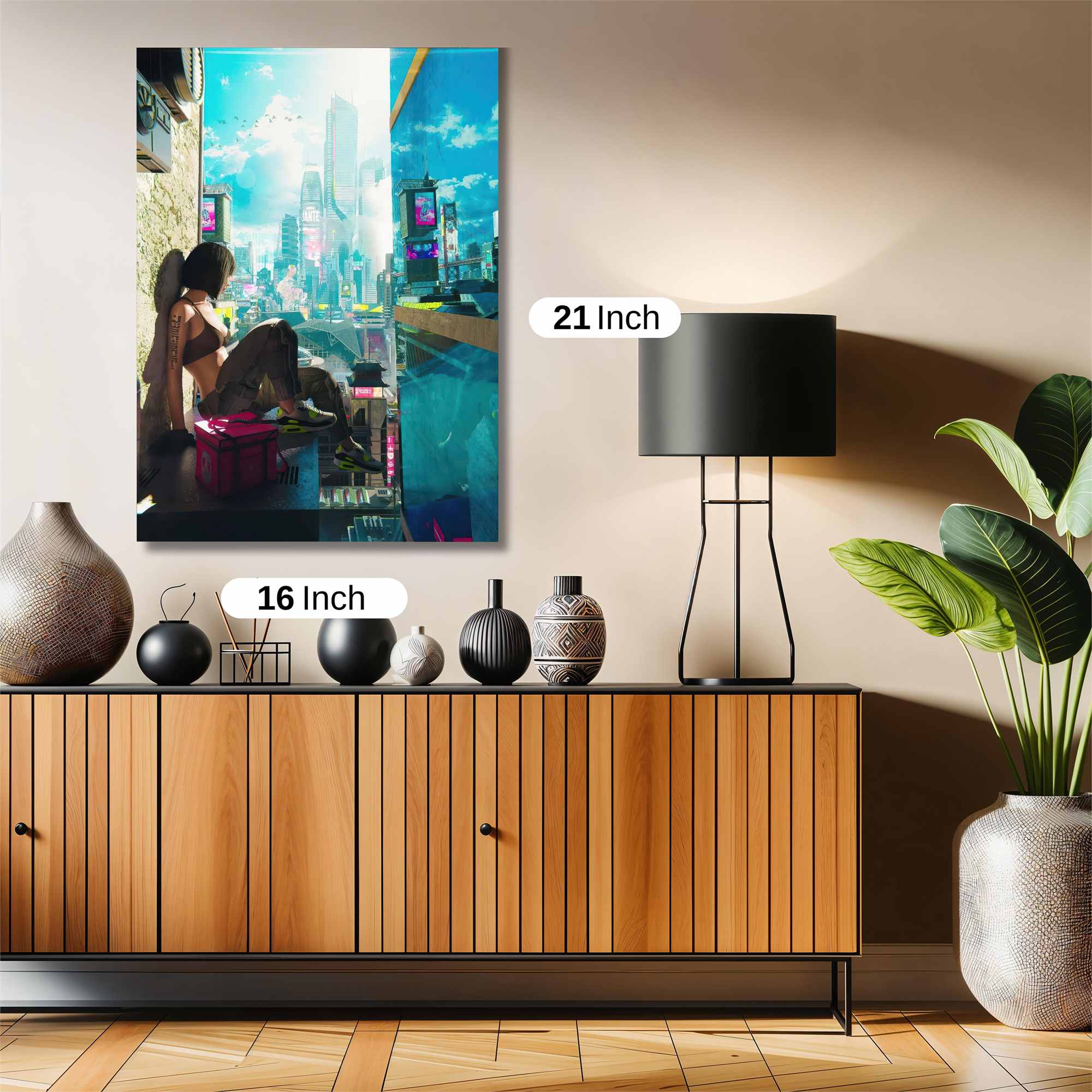 Futuristic Serenity Safe Wall Magnetic / M