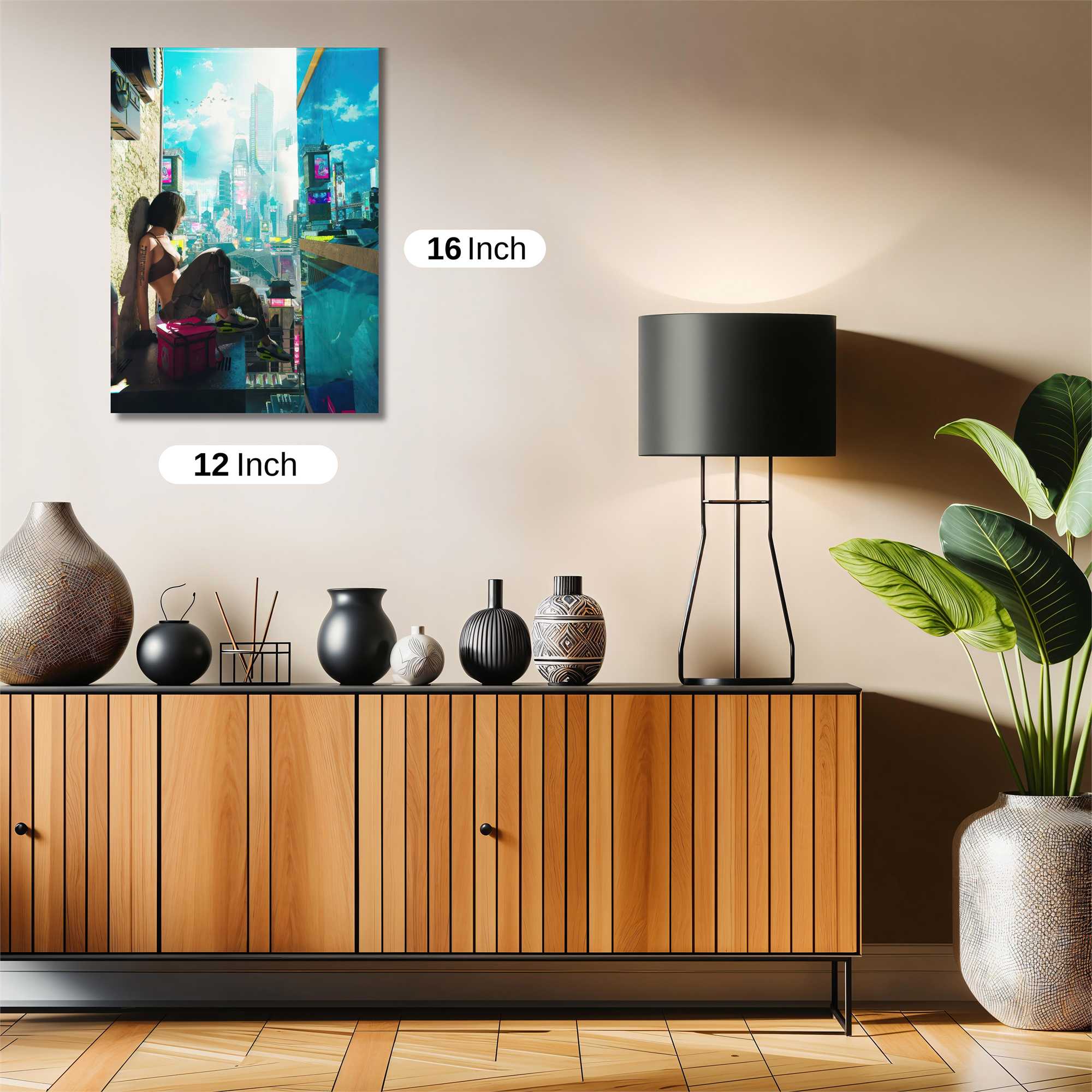 Futuristic Serenity Safe Wall Magnetic / M