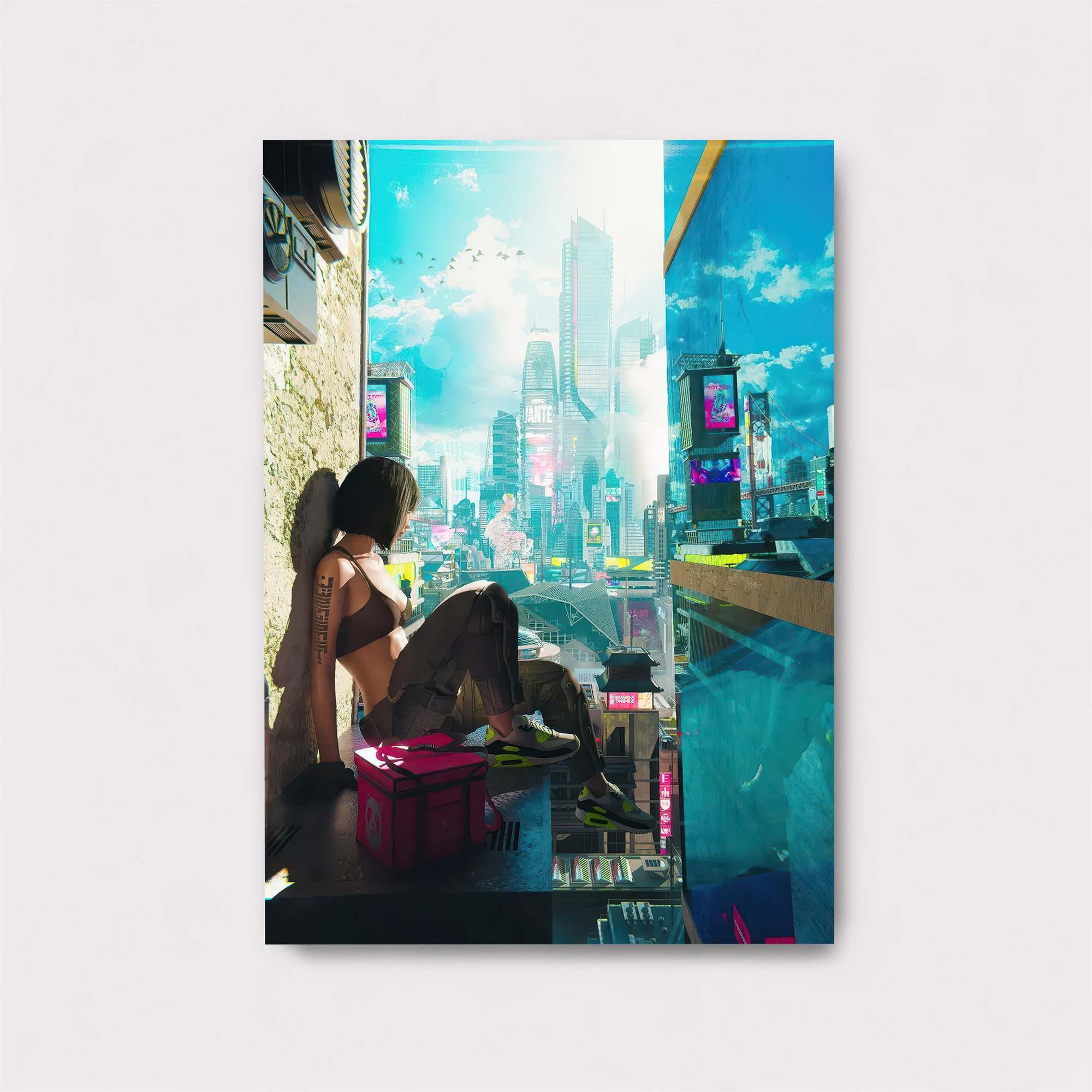 Futuristic Serenity Safe Wall Magnetic / M