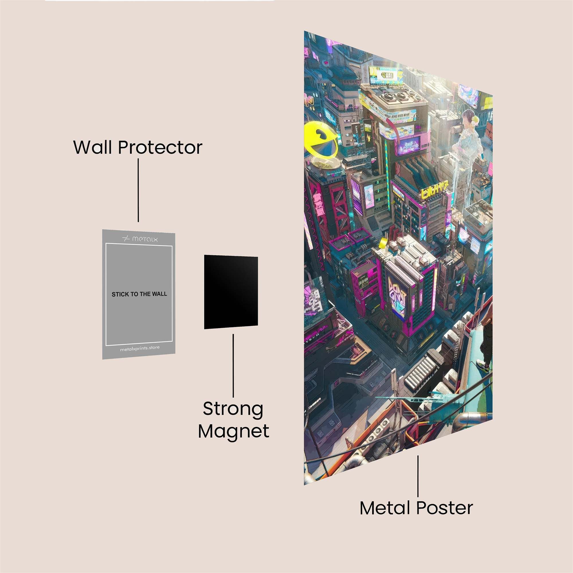 Neon Reverie Safe Wall Magnetic / M