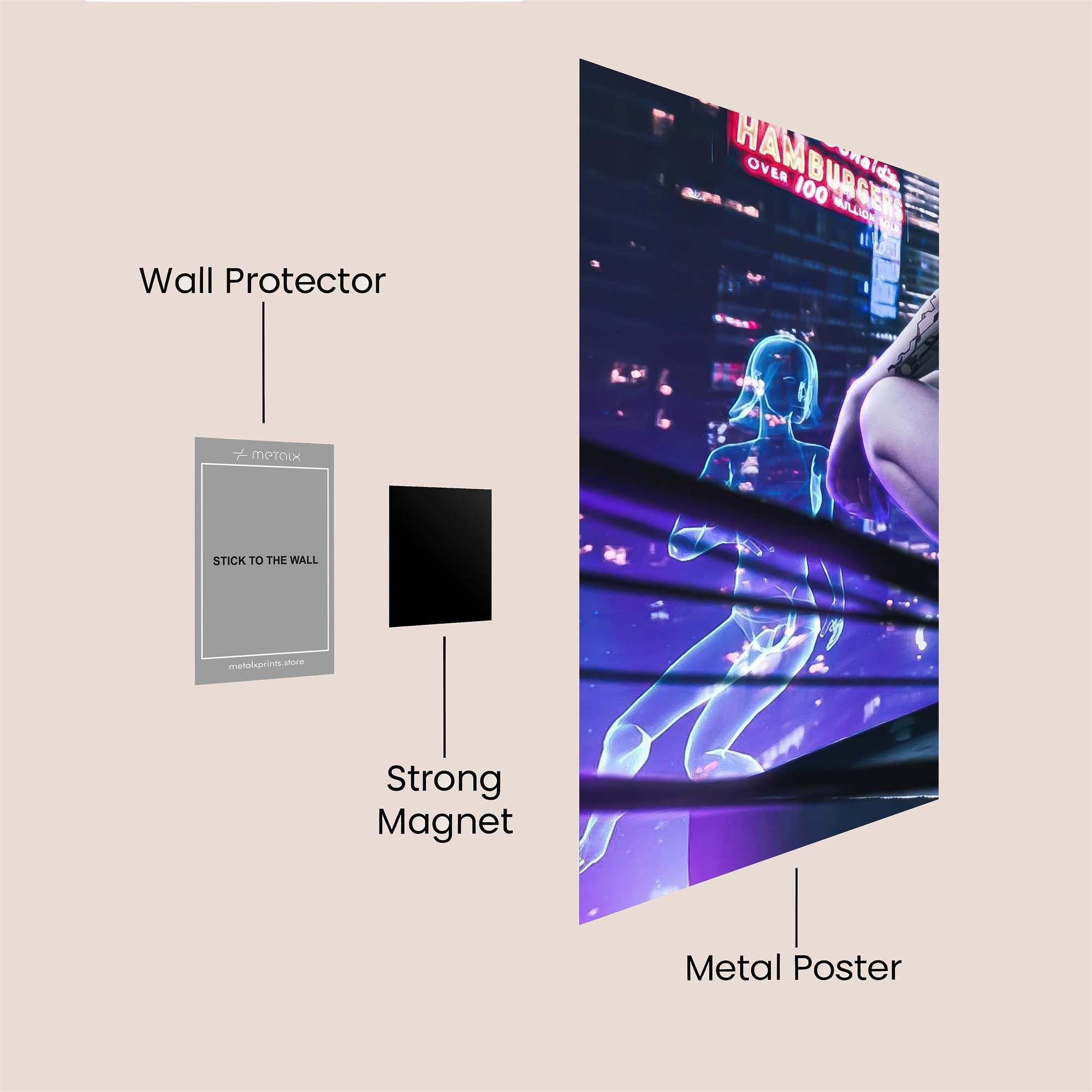 Neon Reverie Safe Wall Magnetic / M