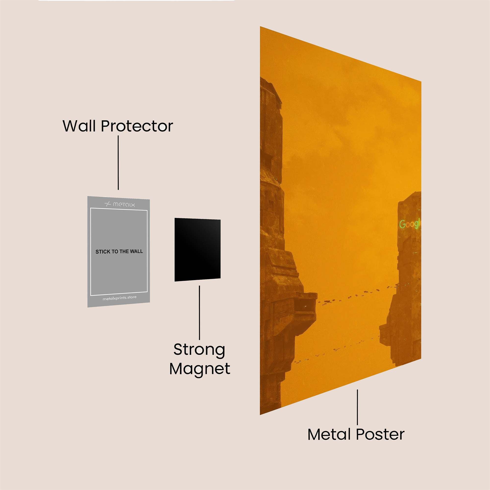 Google Monoliths Safe Wall Magnetic / M
