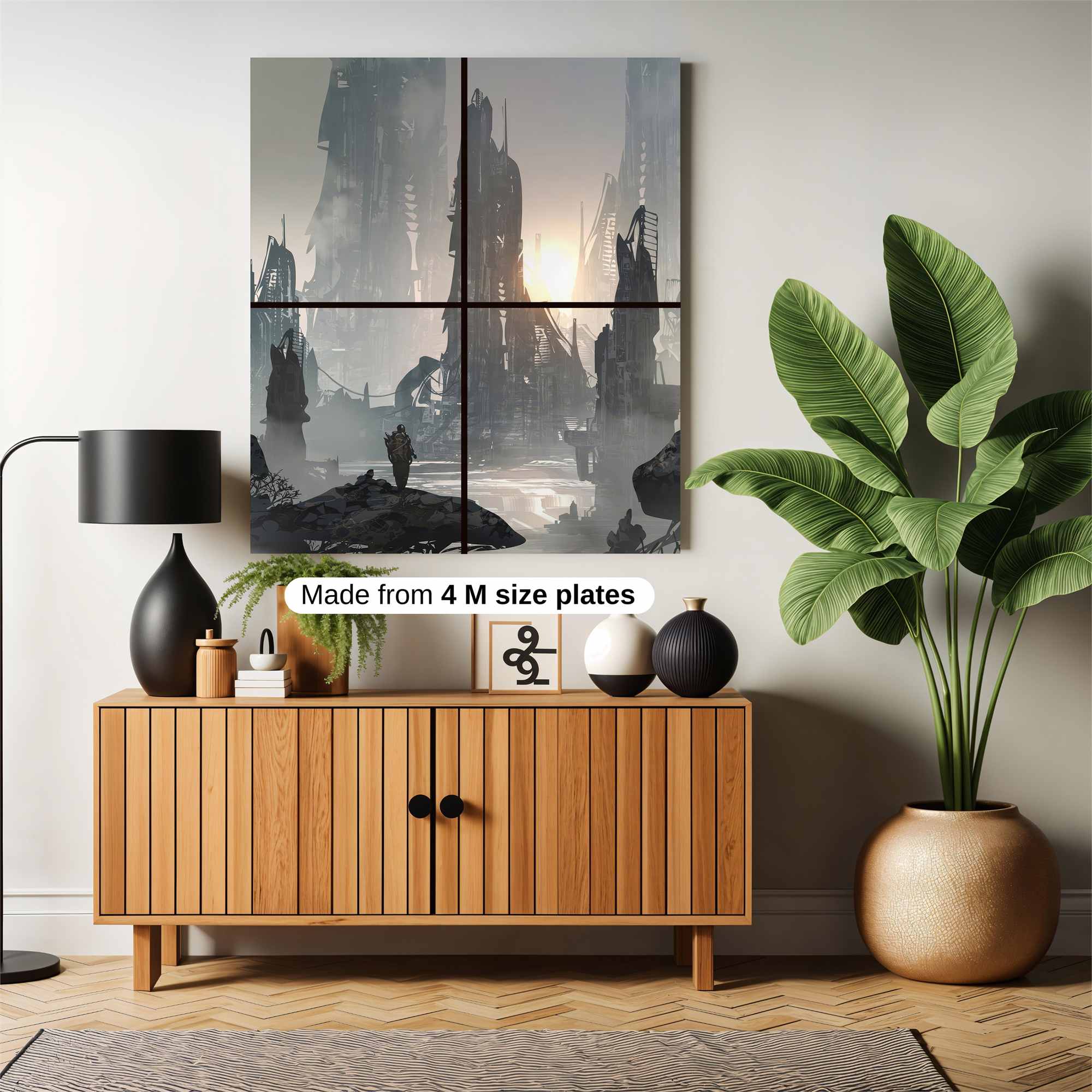 Futuristic Solitude Safe Wall Magnetic / M