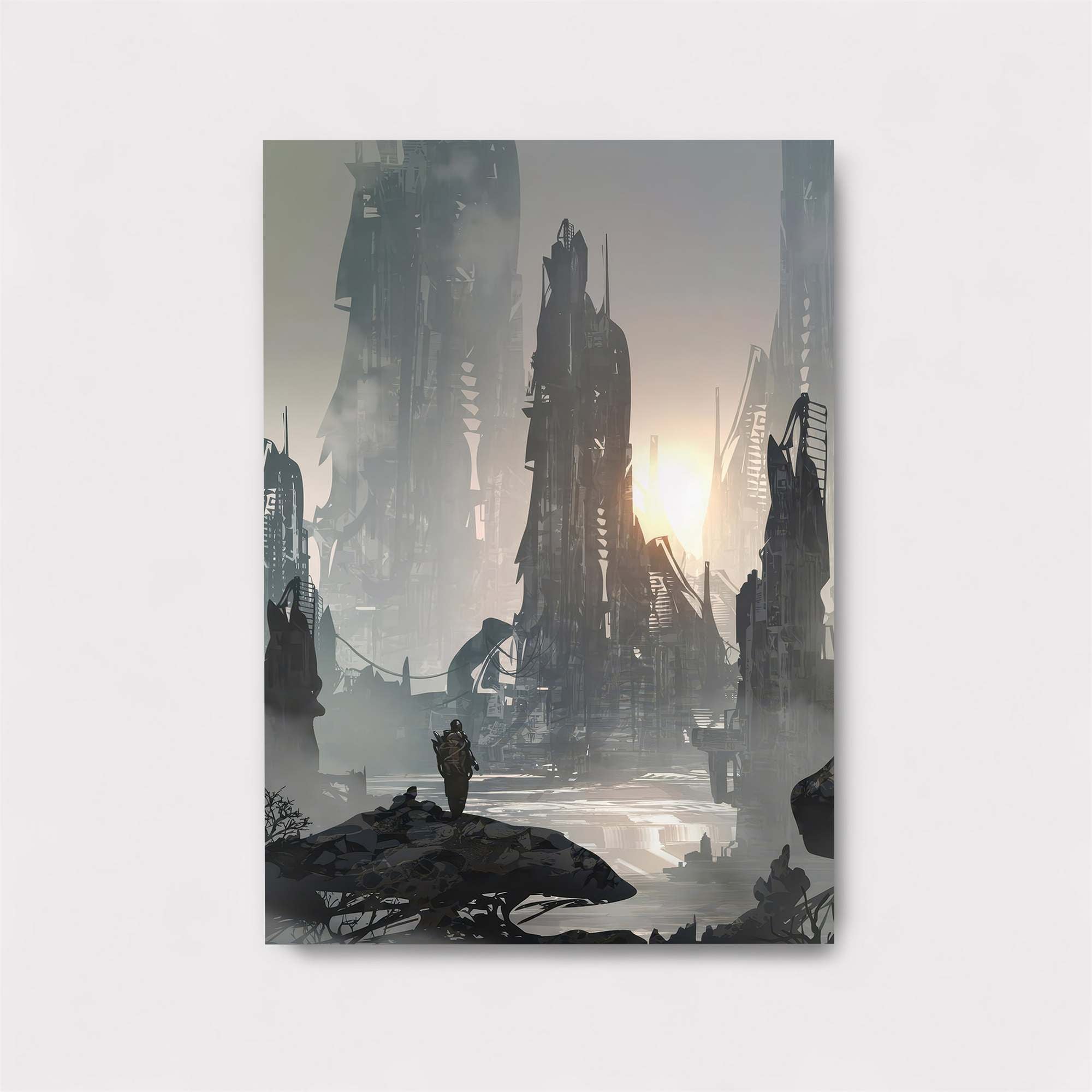 Futuristic Solitude Safe Wall Magnetic / M