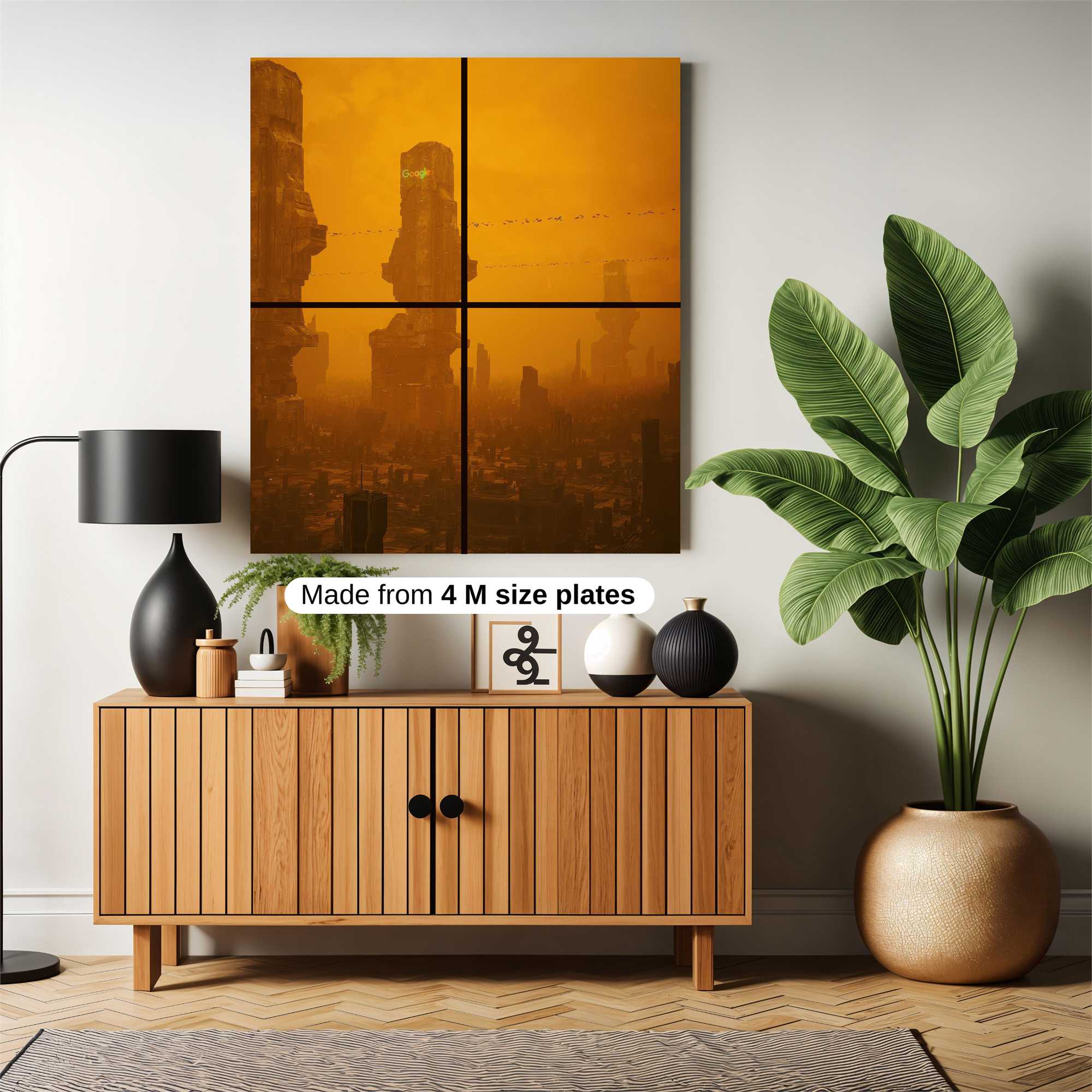 Dystopian Sundown Safe Wall Magnetic / M