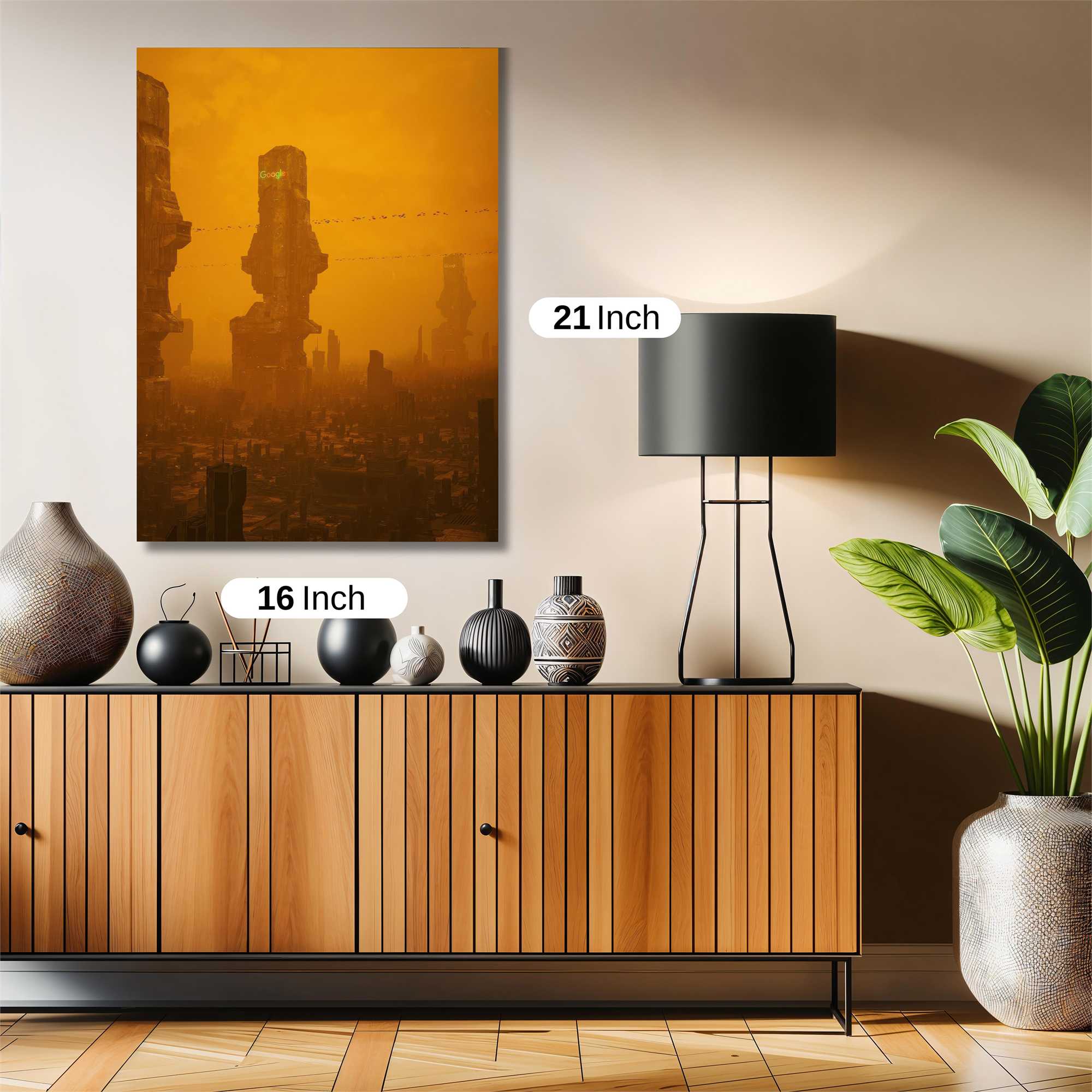 Dystopian Sundown Safe Wall Magnetic / M