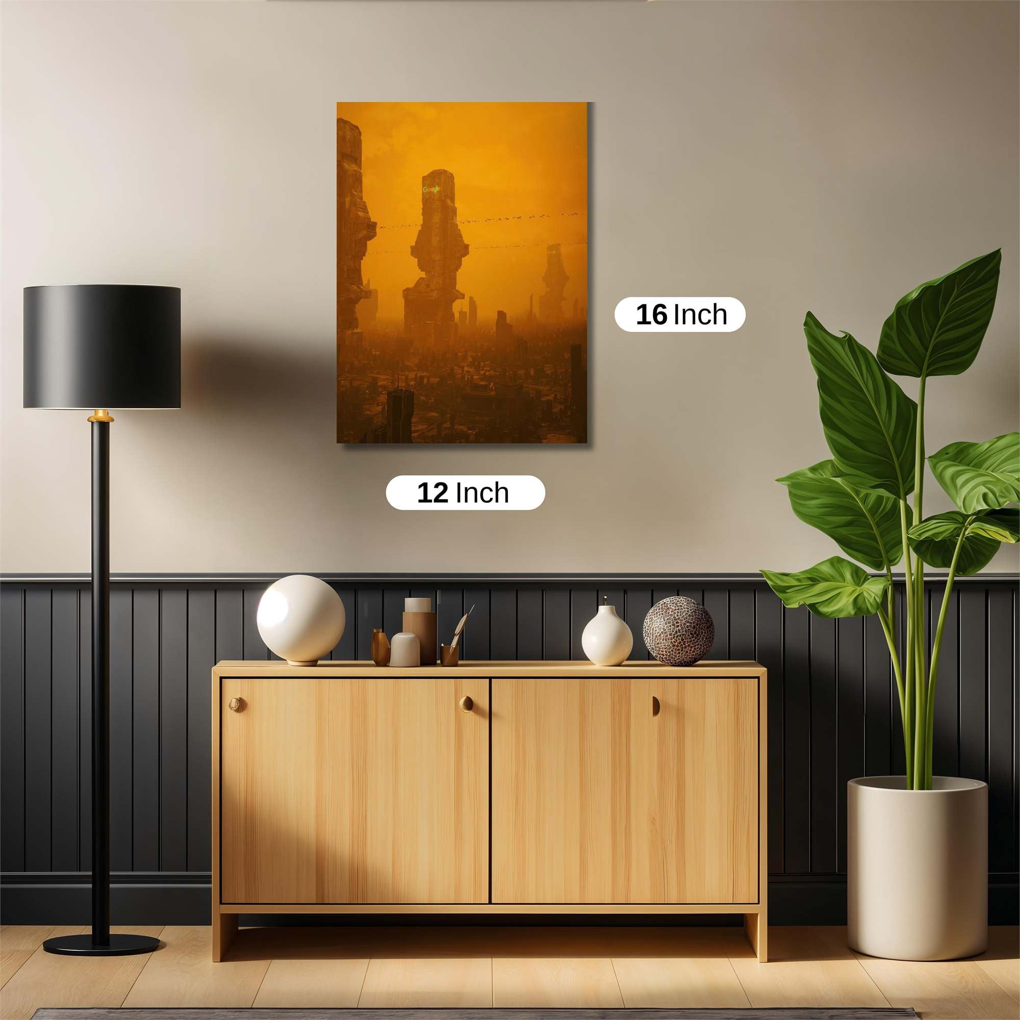 Dystopian Sundown Safe Wall Magnetic / M