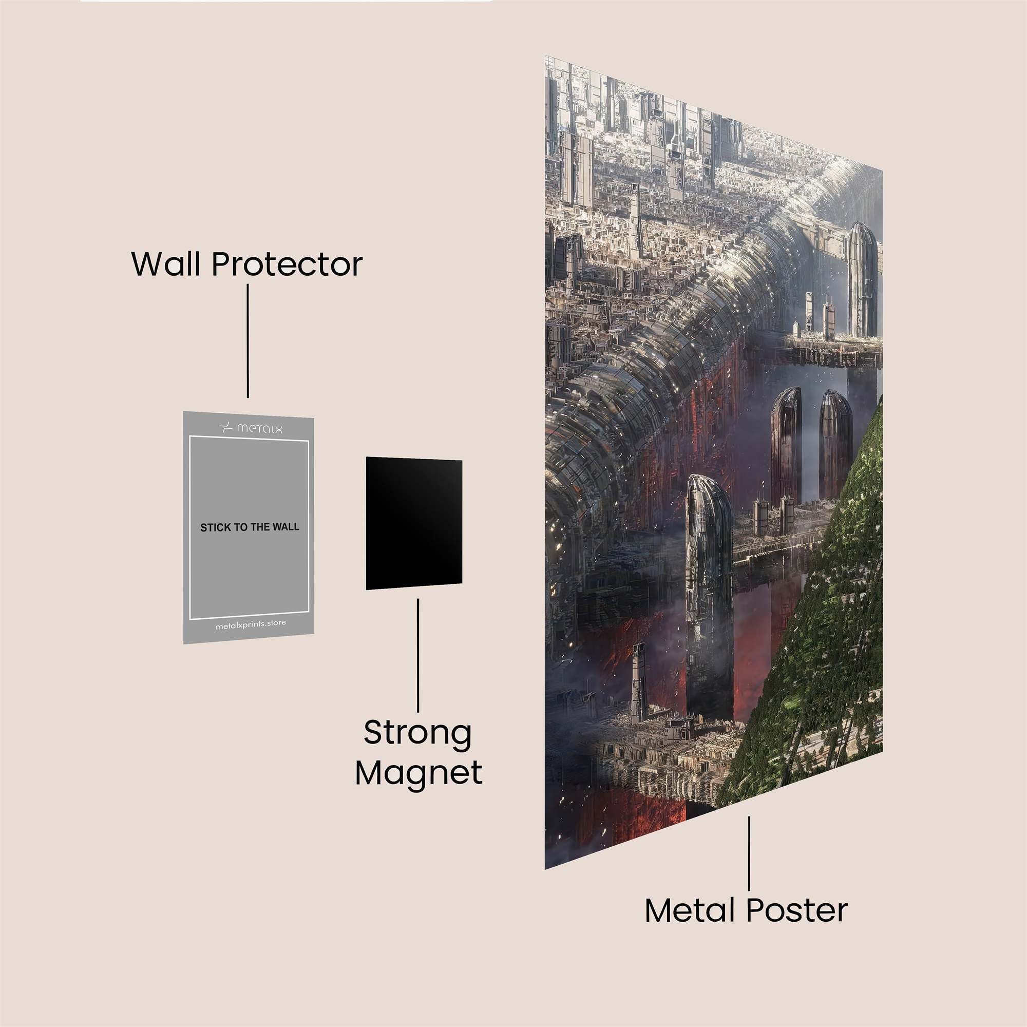 Dystopian Divide Safe Wall Magnetic / M