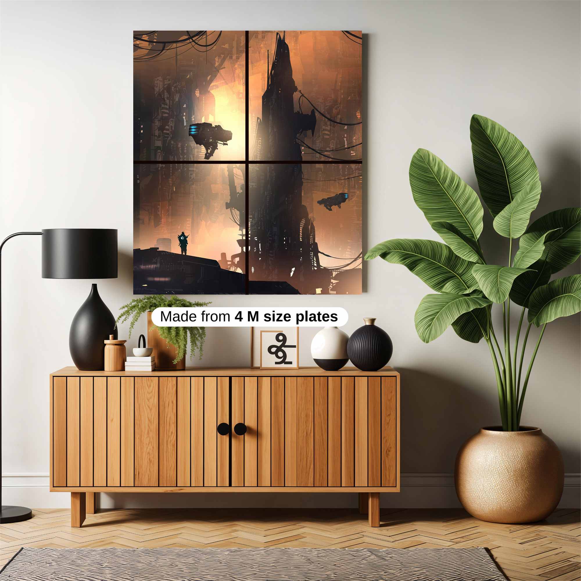 Futuristic Twilight Safe Wall Magnetic / M