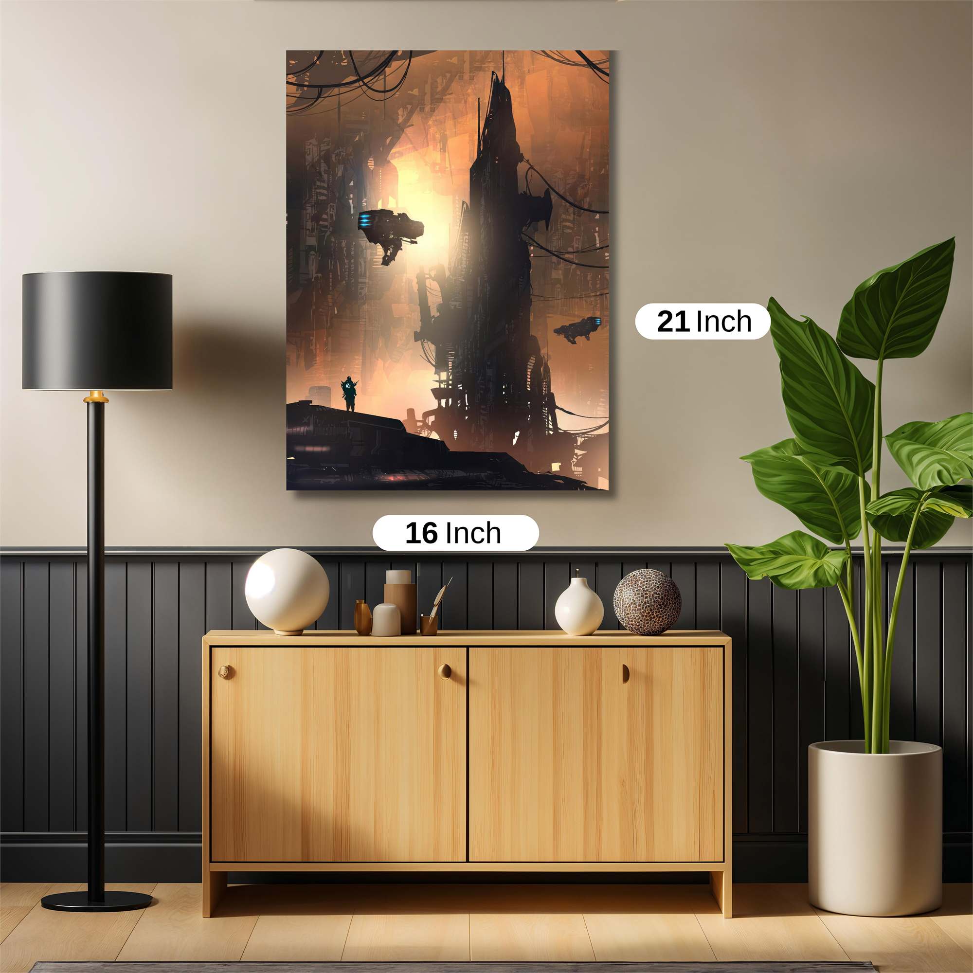 Futuristic Twilight Safe Wall Magnetic / M