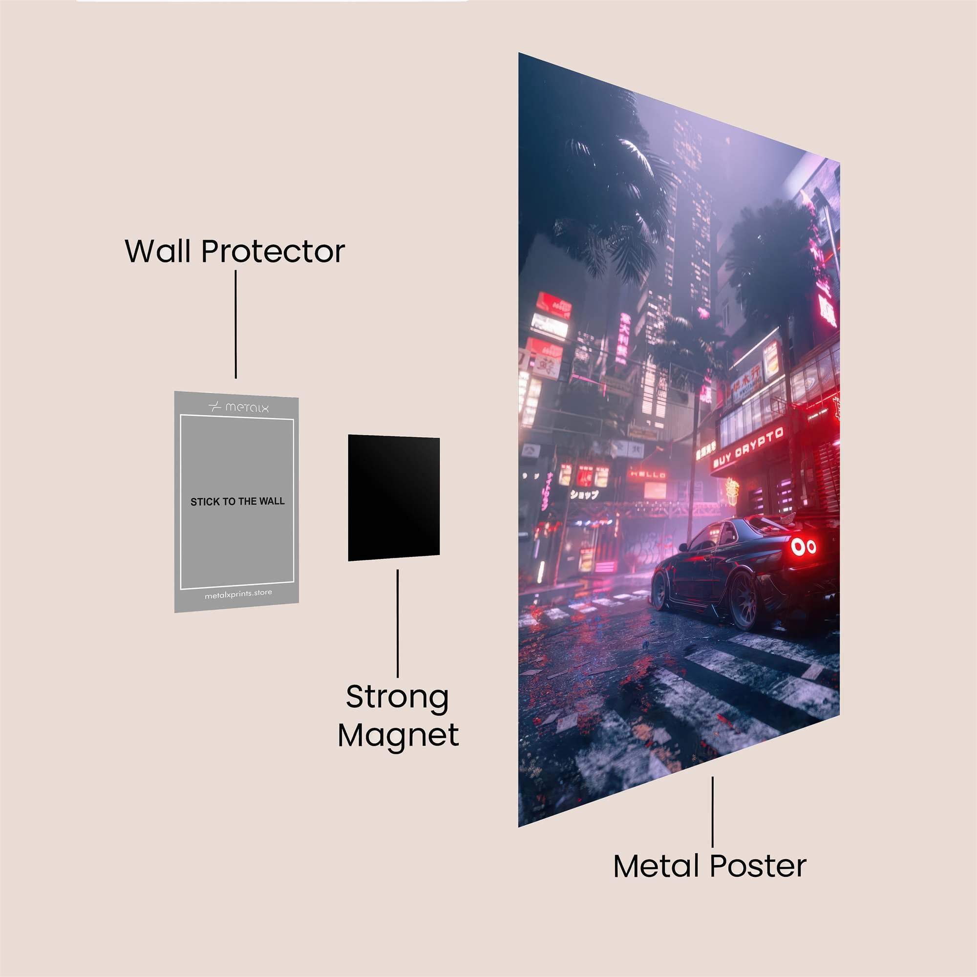 Neon Odyssey Safe Wall Magnetic / M
