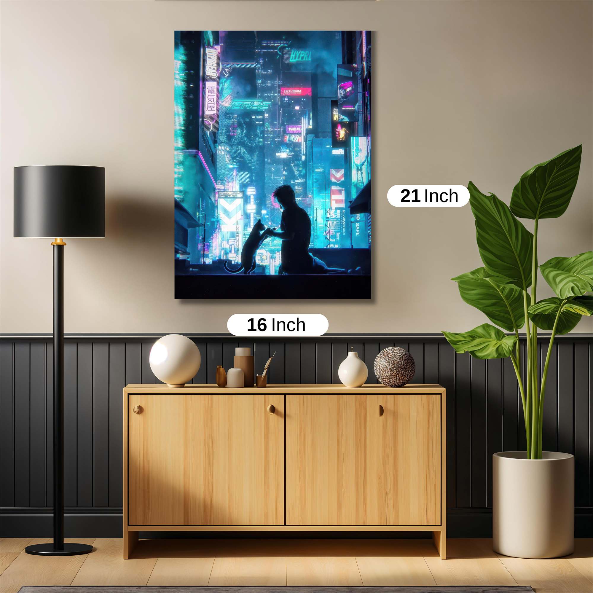 Neon Whispers Safe Wall Magnetic / M